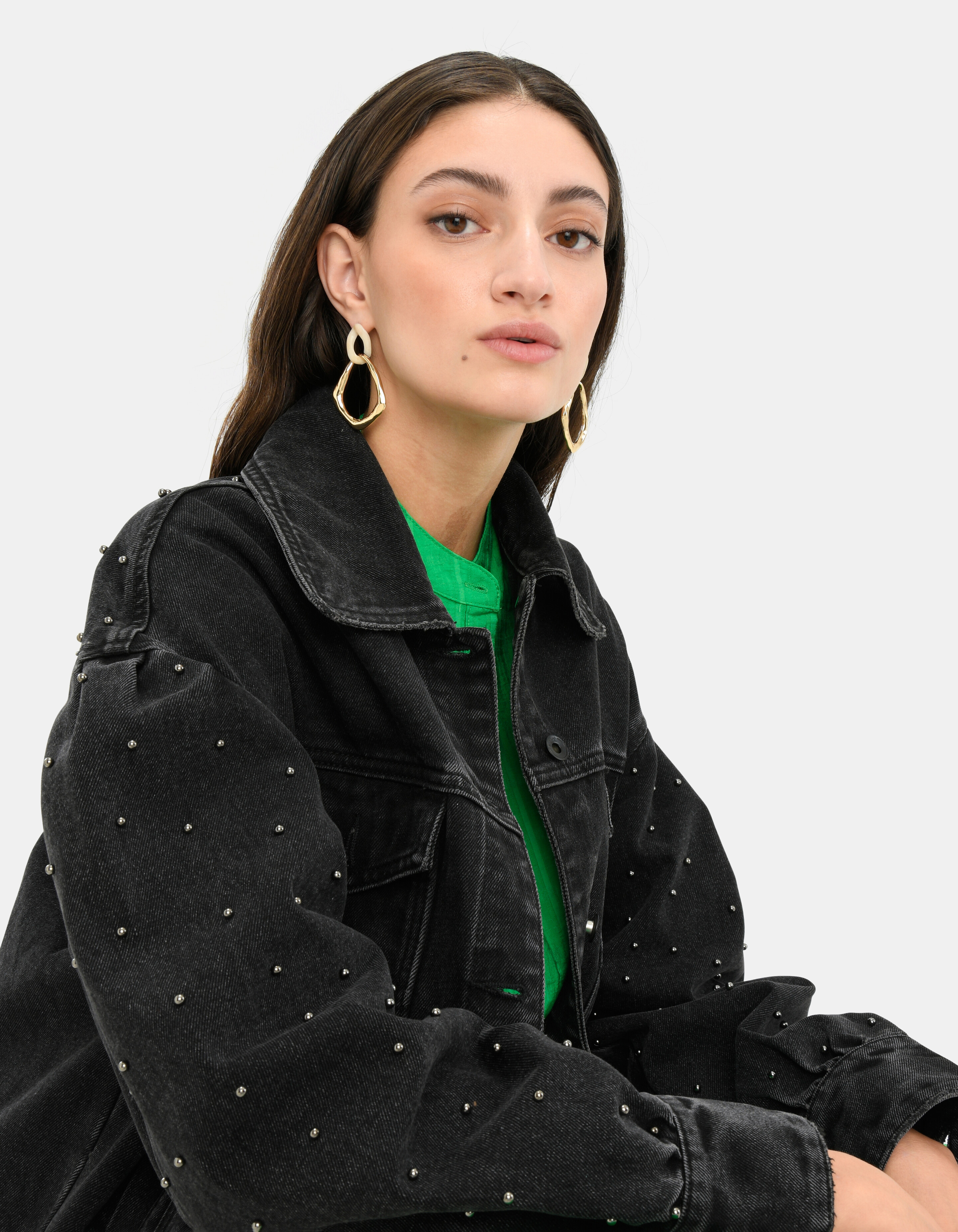 Jeans-Nietenjacke EKSEPT