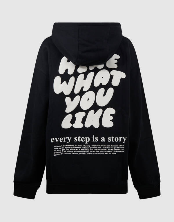 Like Hike Kunstwerk Hoodie Schwarz SHOEBY BOYS