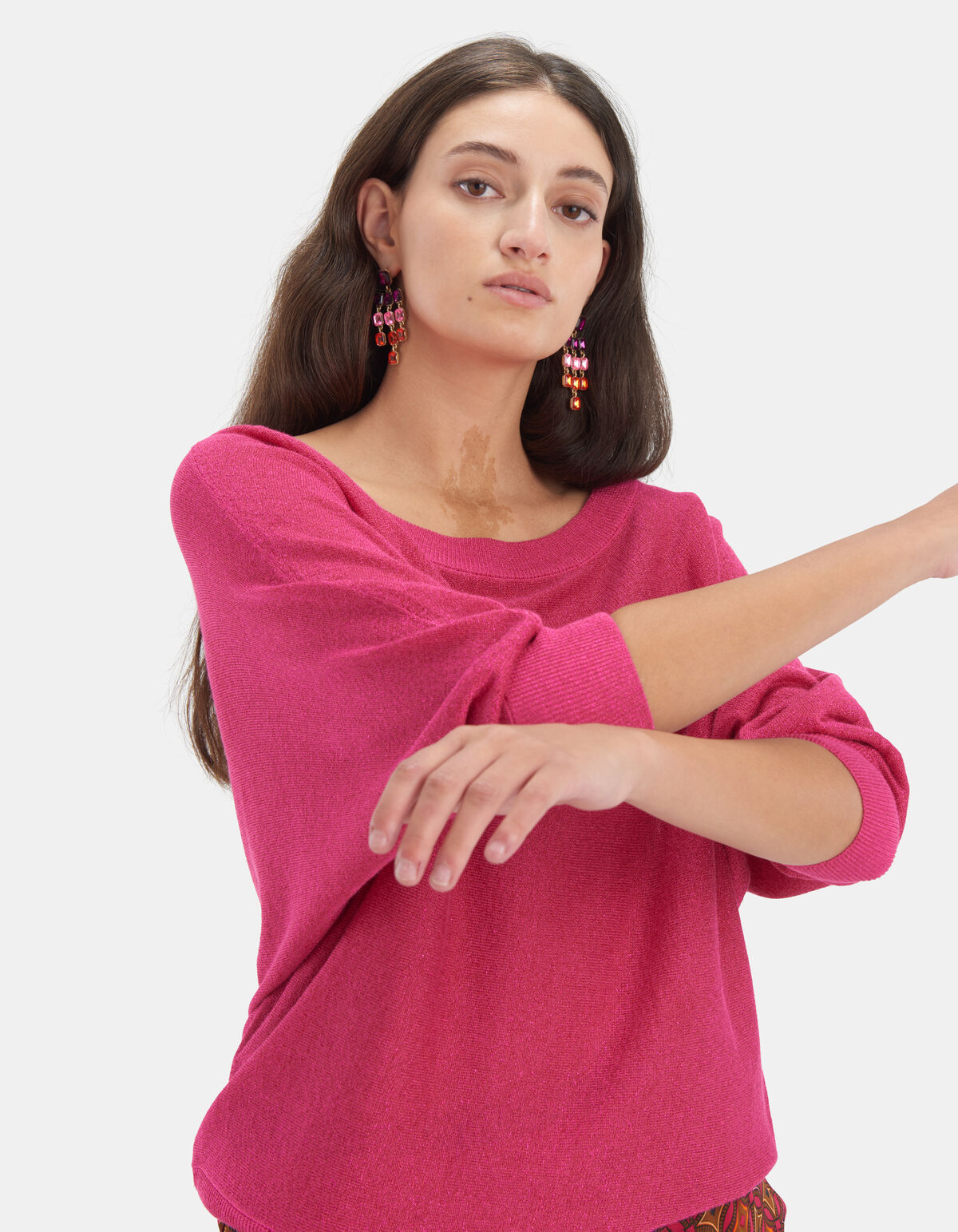 Glitter Batwing Pullover EKSEPT