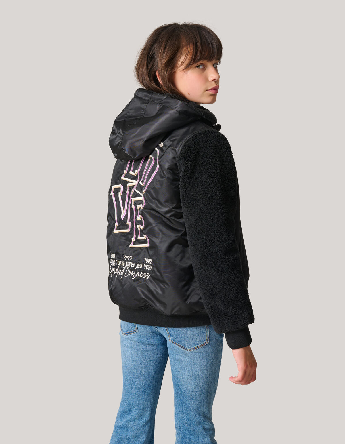 Varsity Jacke Schwarz SHOEBY GIRLS