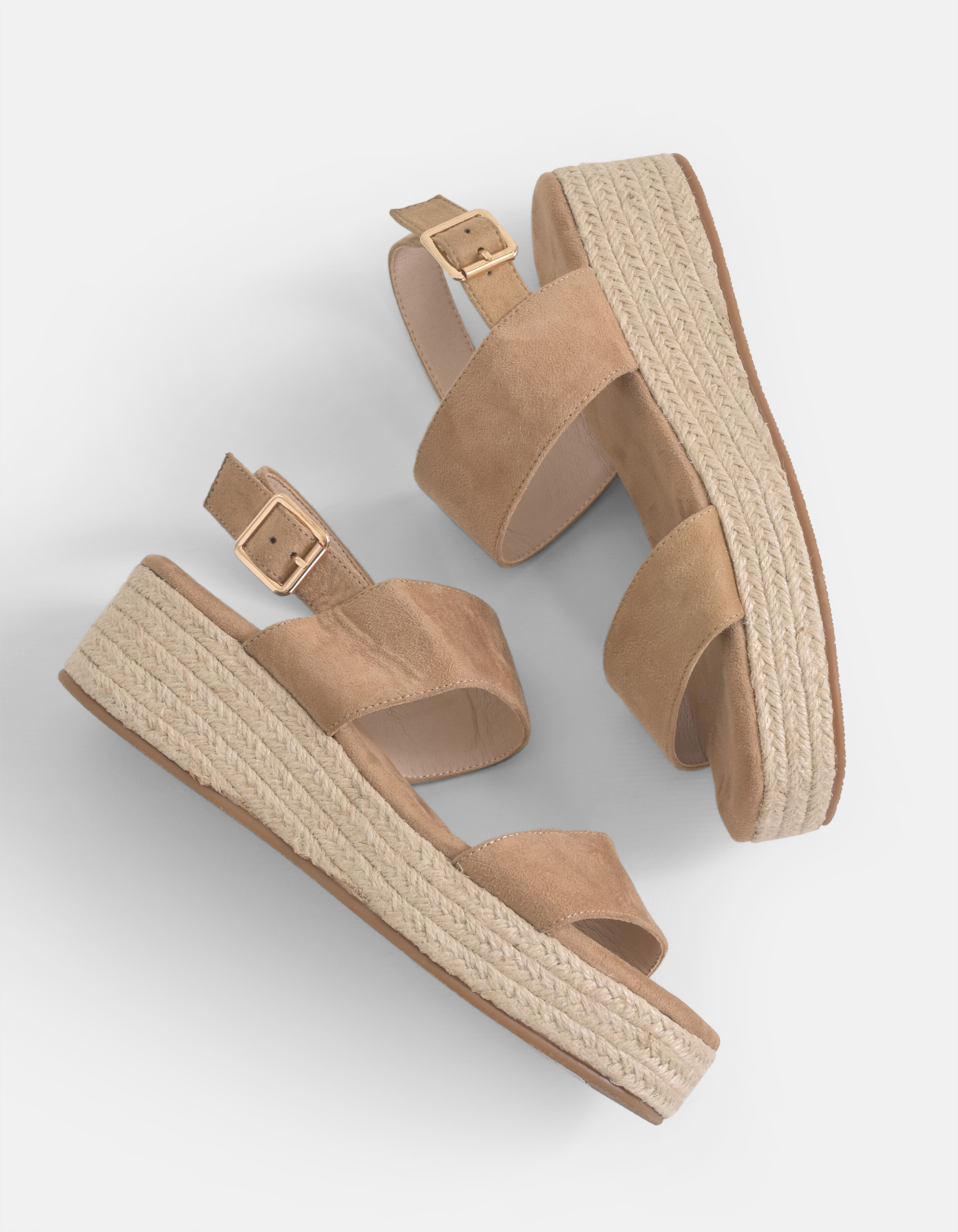 Espadrilles mit Keilabsatz Beige SHOEBY SHOES
