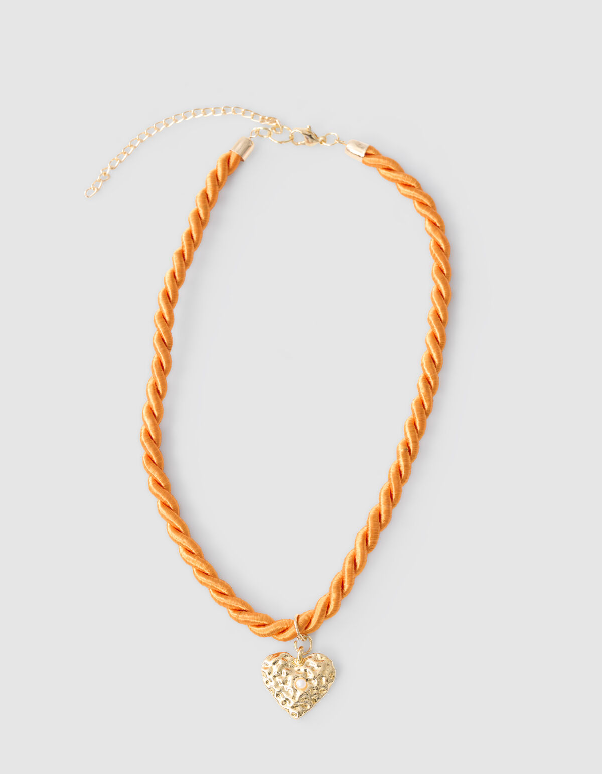 Twisted Heart Halskette Orange SHOEBY ACCESSOIRES