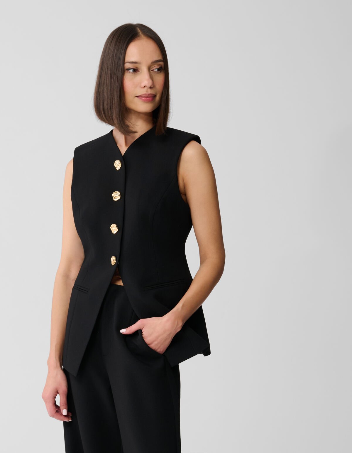 Sanduhr-Weste Schwarz SHOEBY WOMEN