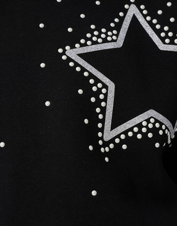 Strass Sterne Pullover Schwarz SHOEBY GIRLS