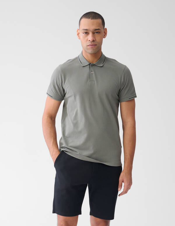 Piqu&eacute; Logo Shorts Schwarz SHOEBY MEN