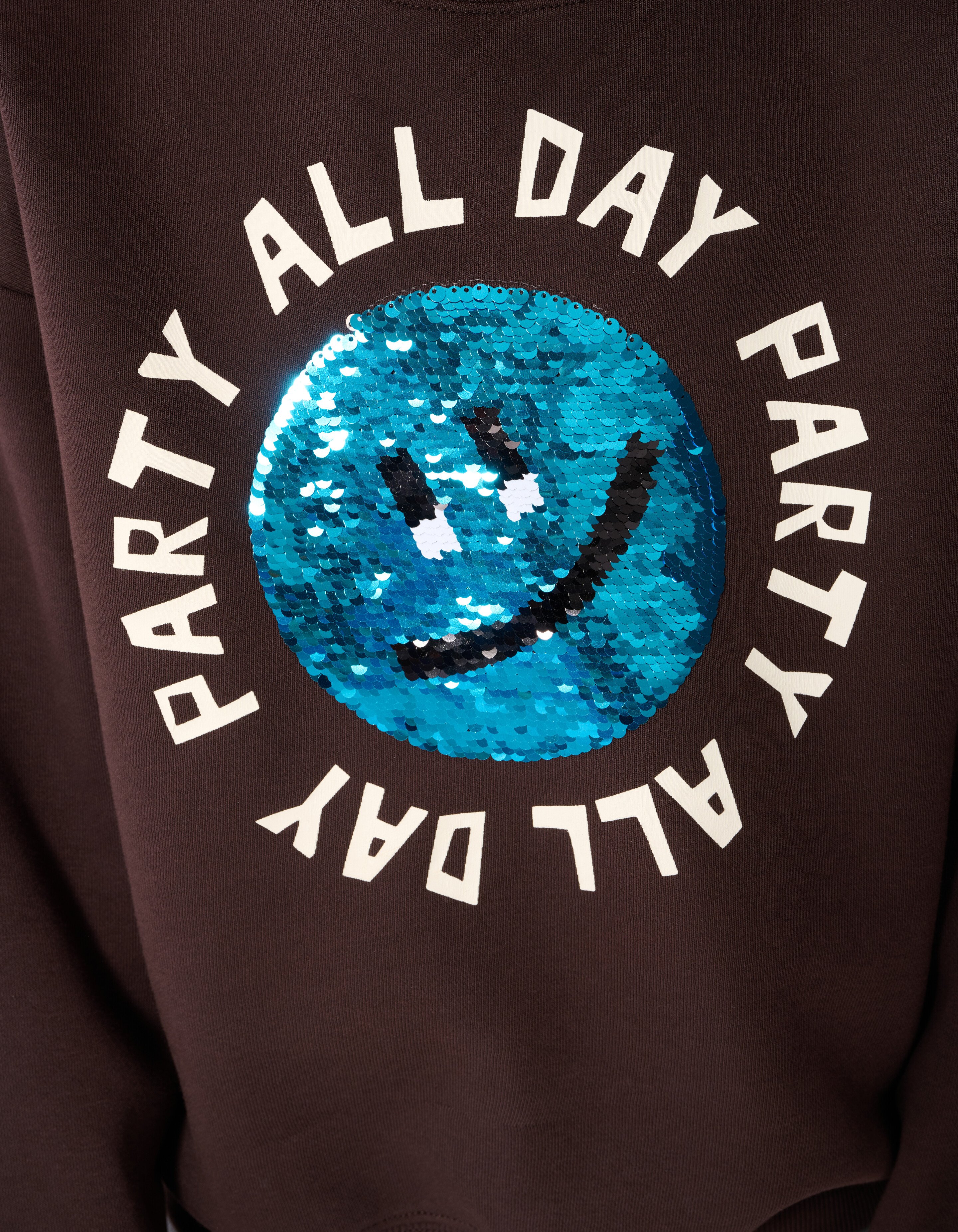 Party Smiley Sweatshirt Dunkelbraun SHOEBY BOYS