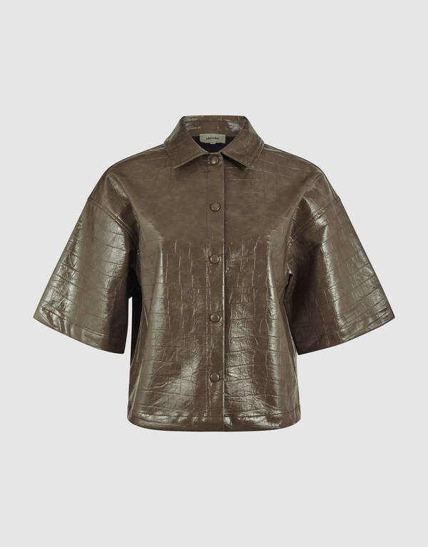 Krokodilbluse Dunkelgrün von Mieke SHOEBY WOMEN