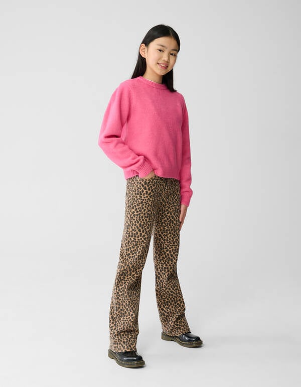 Leopard Straight Fit Hose Braun SHOEBY GIRLS