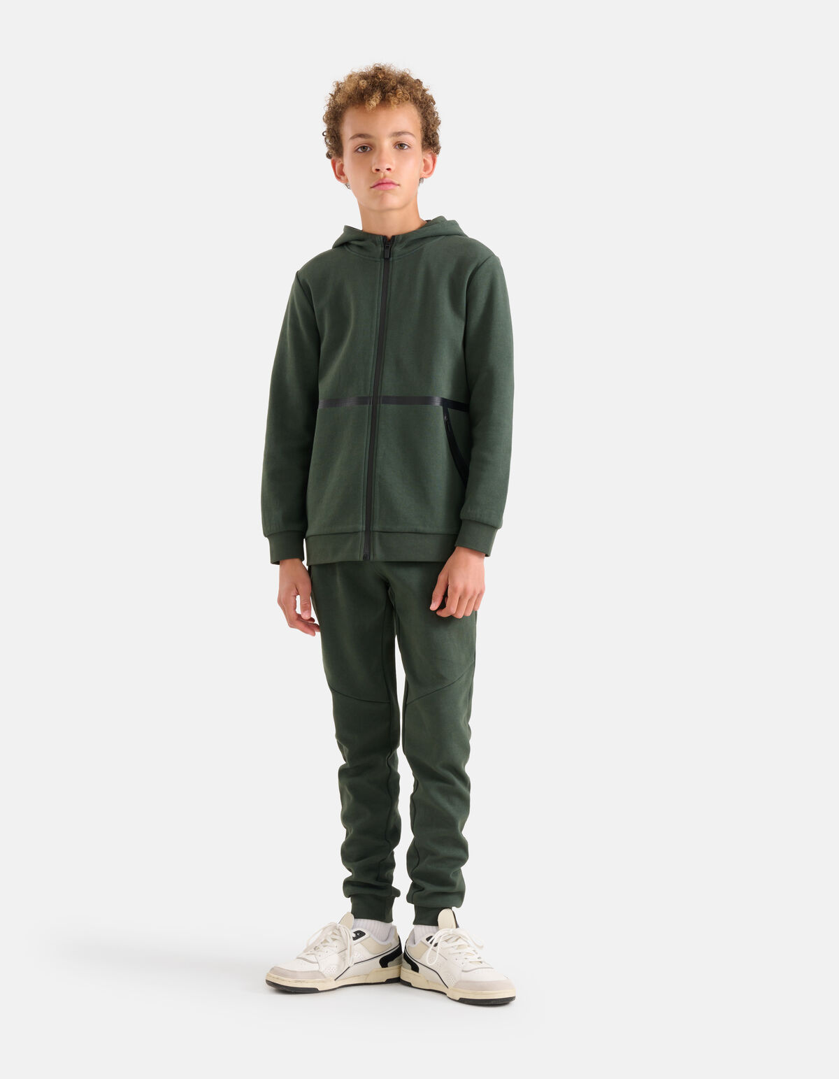 Regular Fit Strickjacke Dunkelgrün SHOEBY BOYS