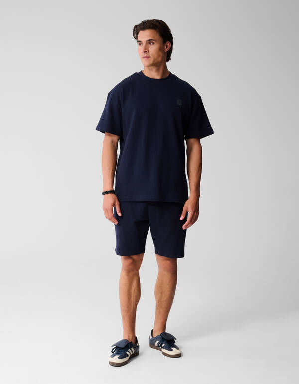 Waffeltextur Short Dunkelblau SHOEBY MEN