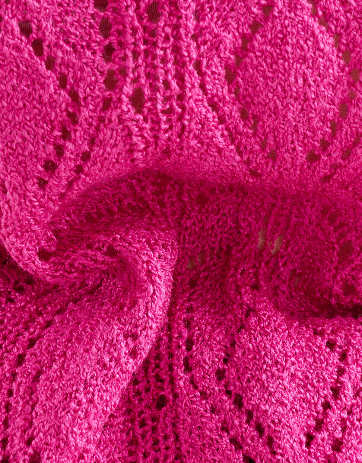 Ajour Fledermausärmel Pullover Rosa SHOEBY WOMEN