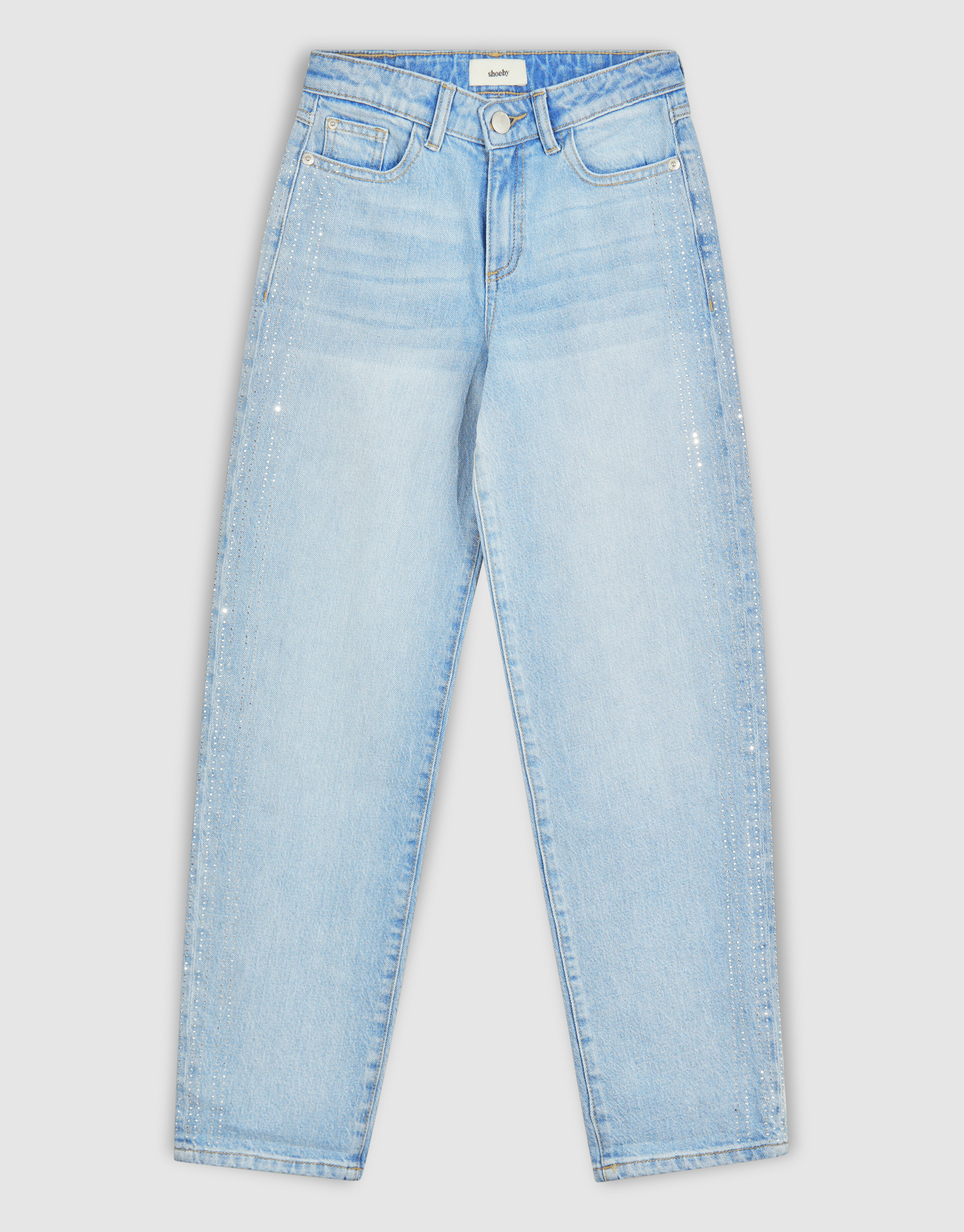 Jeans mit Strass-Finish in Blau SHOEBY GIRLS