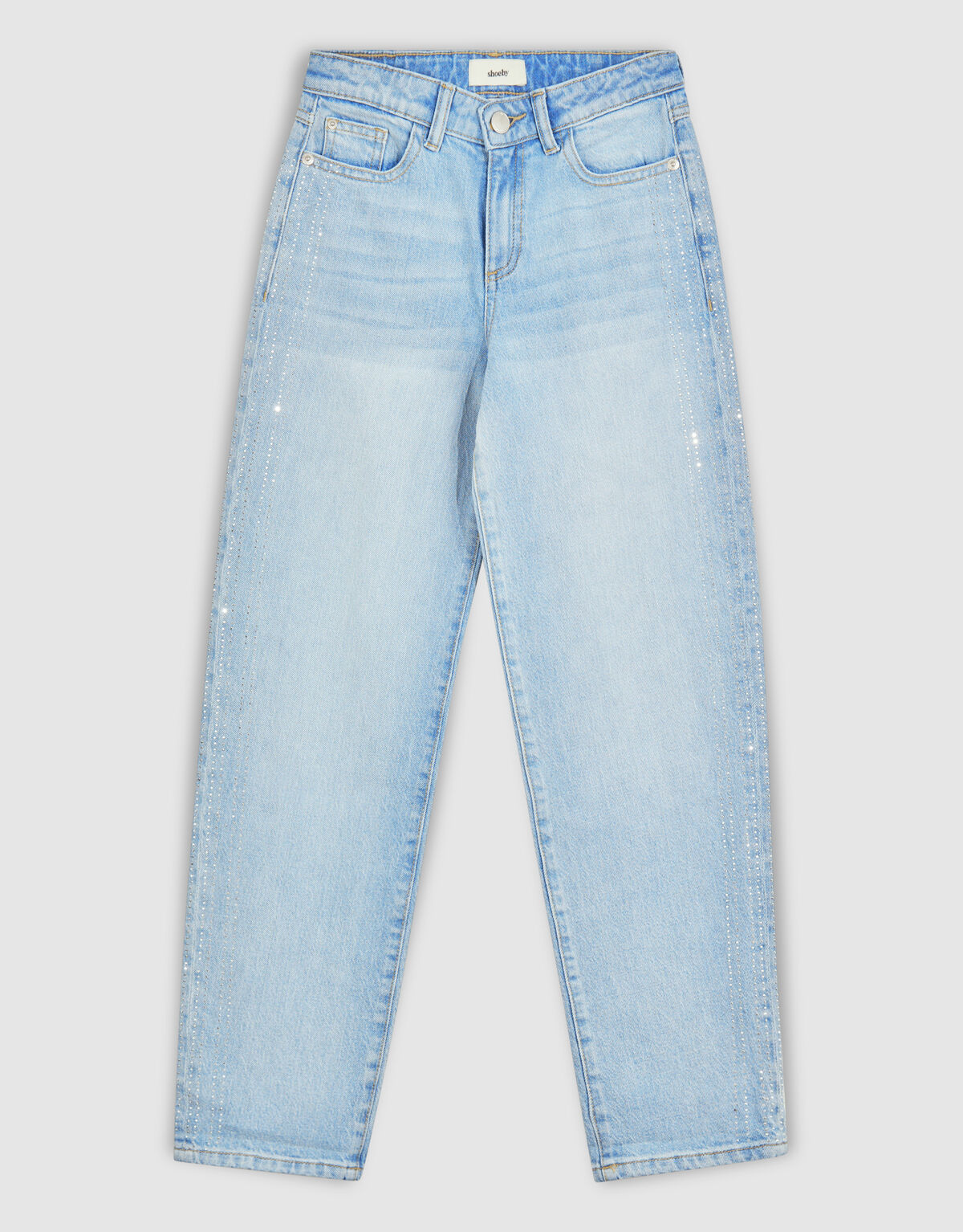 Jeans mit Strass-Finish in Blau SHOEBY GIRLS
