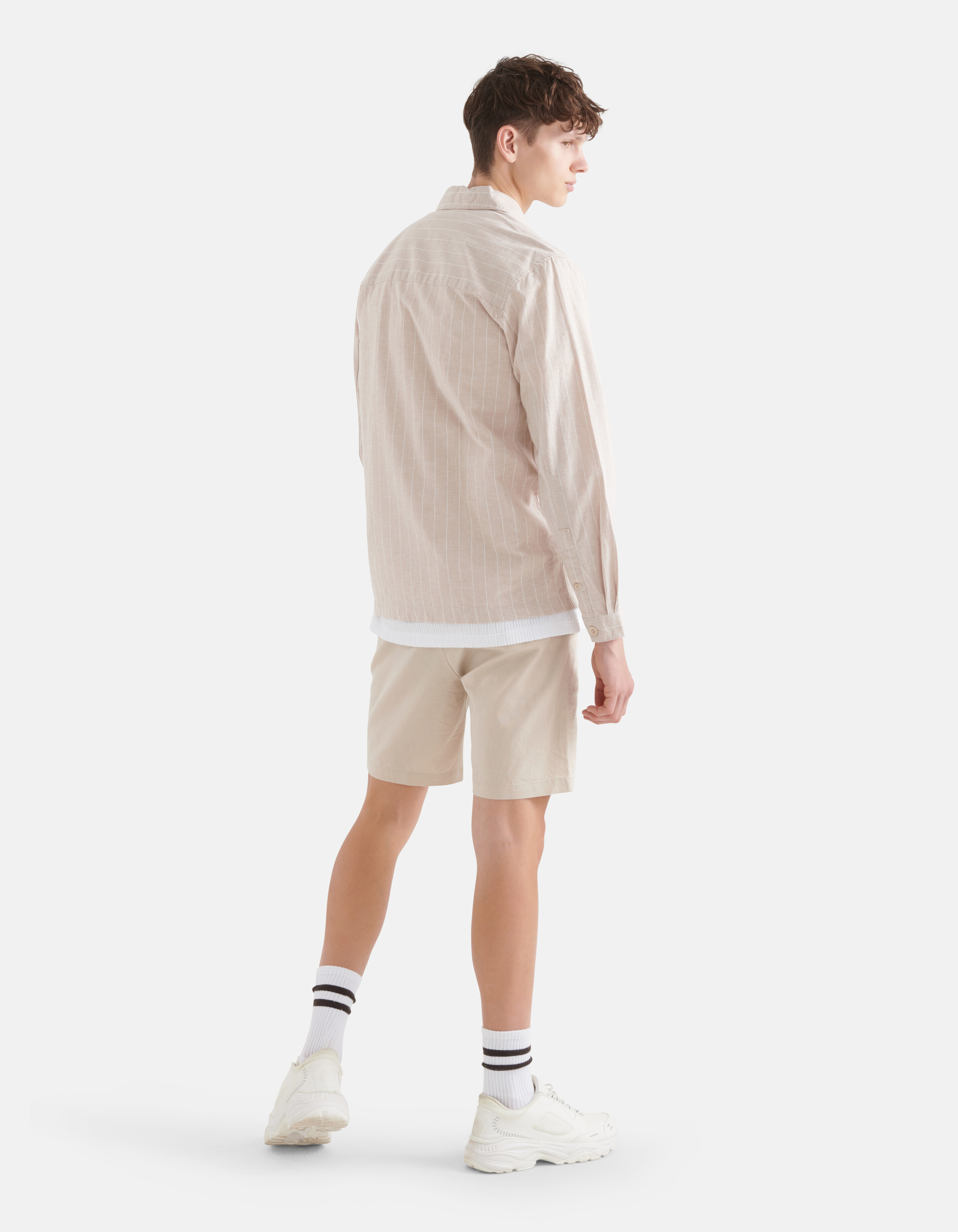 Leinen-Overshirt Beige SHOEBY MEN