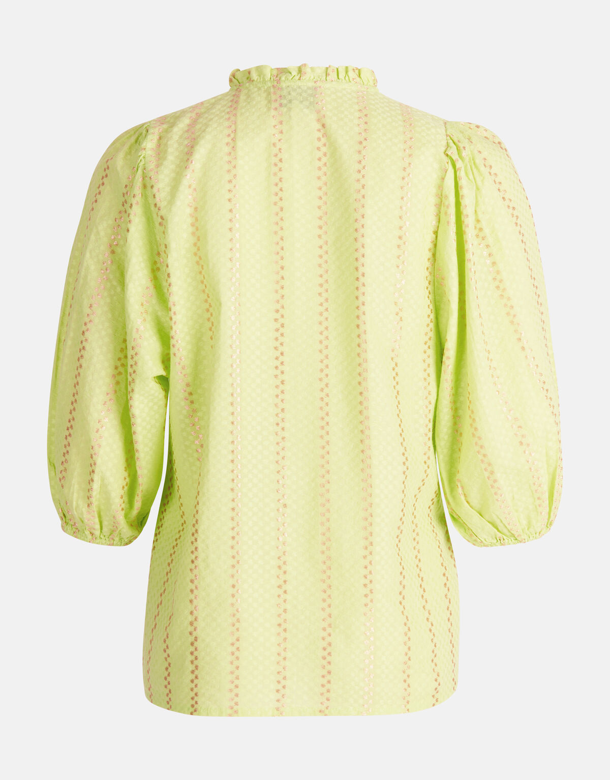 Lurex-Detail-Bluse Lindgrün SHOEBY WOMEN