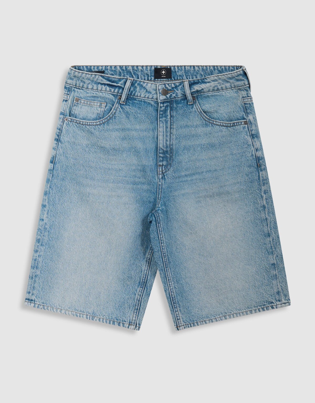Relaxed Fit Denim Shorts Mediumstone SHOEBY MEN