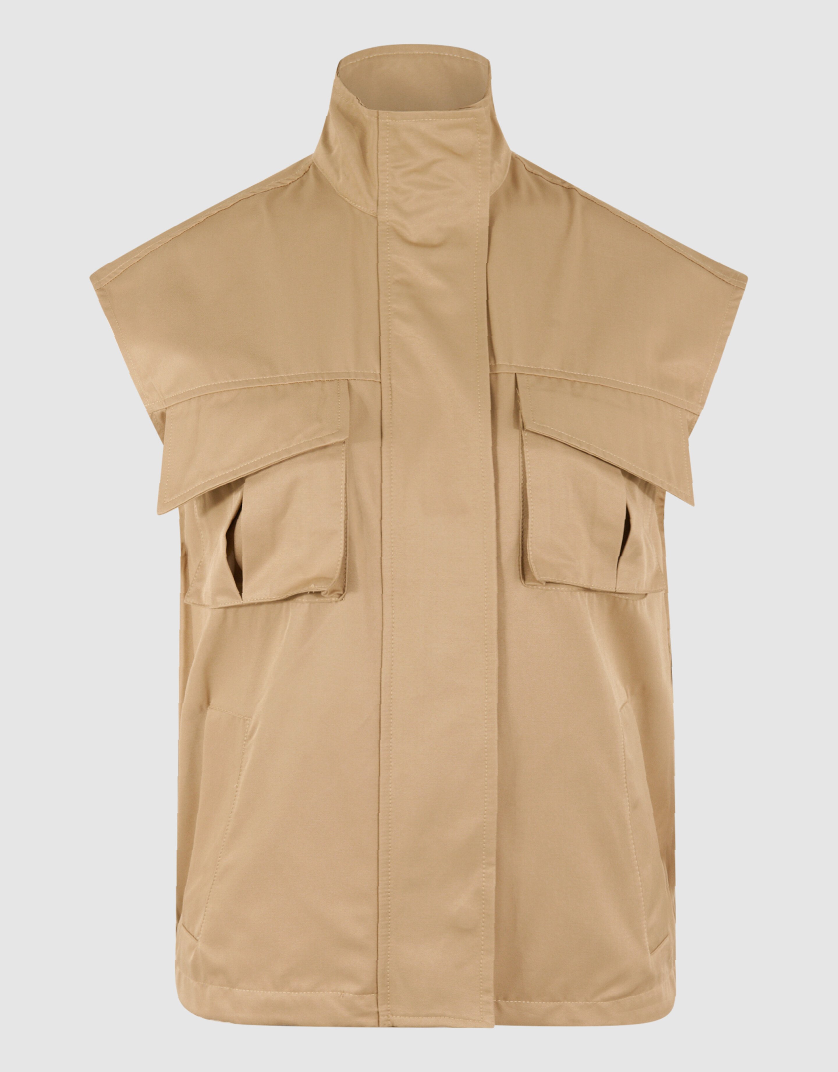 &Auml;rmellose Cargo-Jacke Beige SHOEBY WOMEN