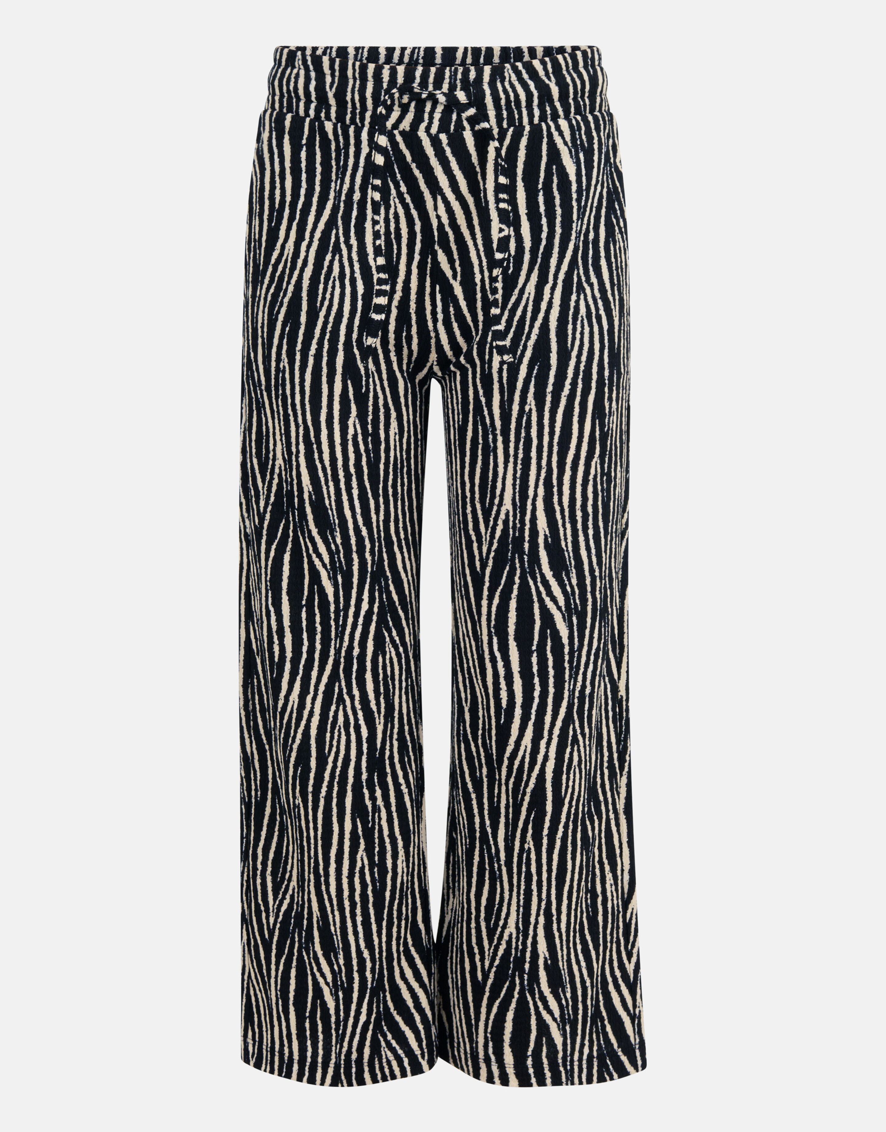 Crinkle Palazzo Hose mit Zebramuster Schwarz SHOEBY GIRLS
