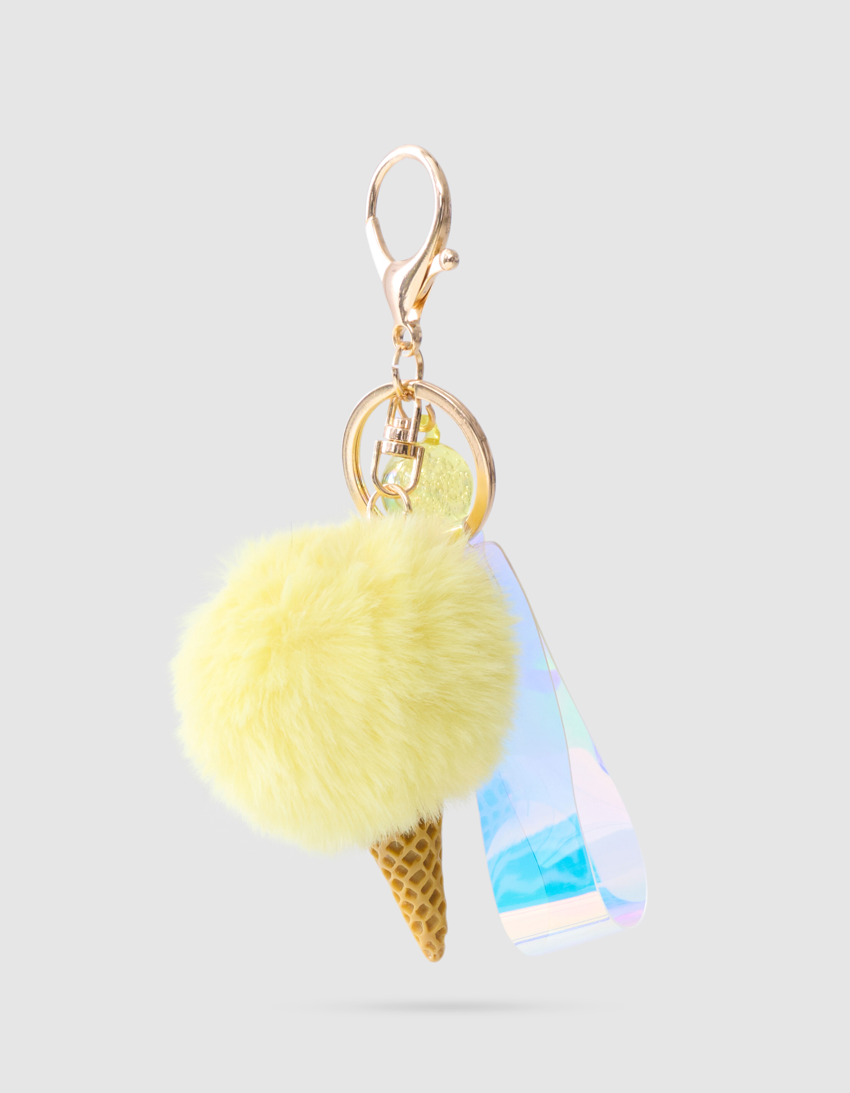 Eiscreme Schlüsselanhänger Hellgelb SHOEBY ACCESSOIRES