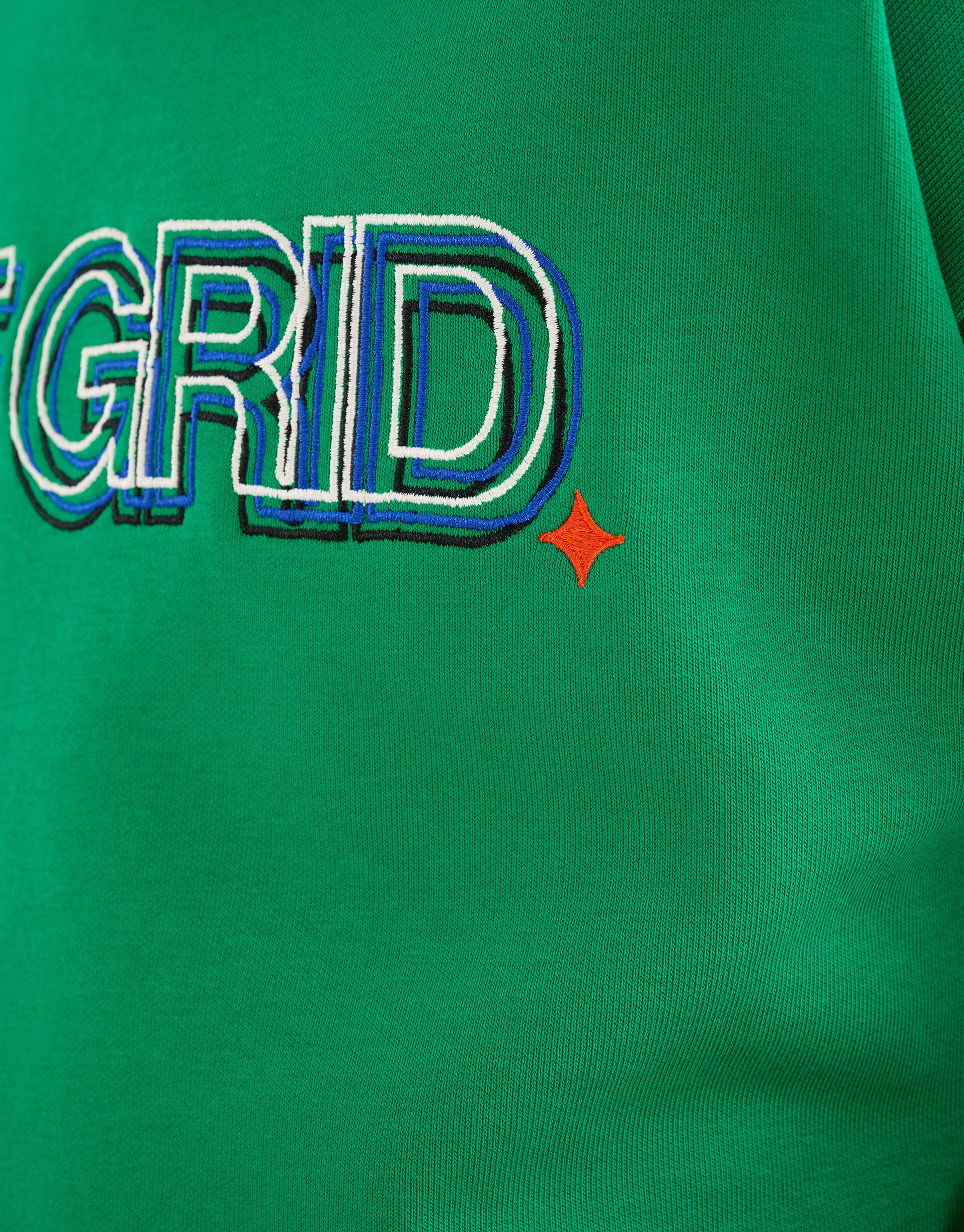 Embroidery Artwork Sweater Groen SHOEBY BOYS