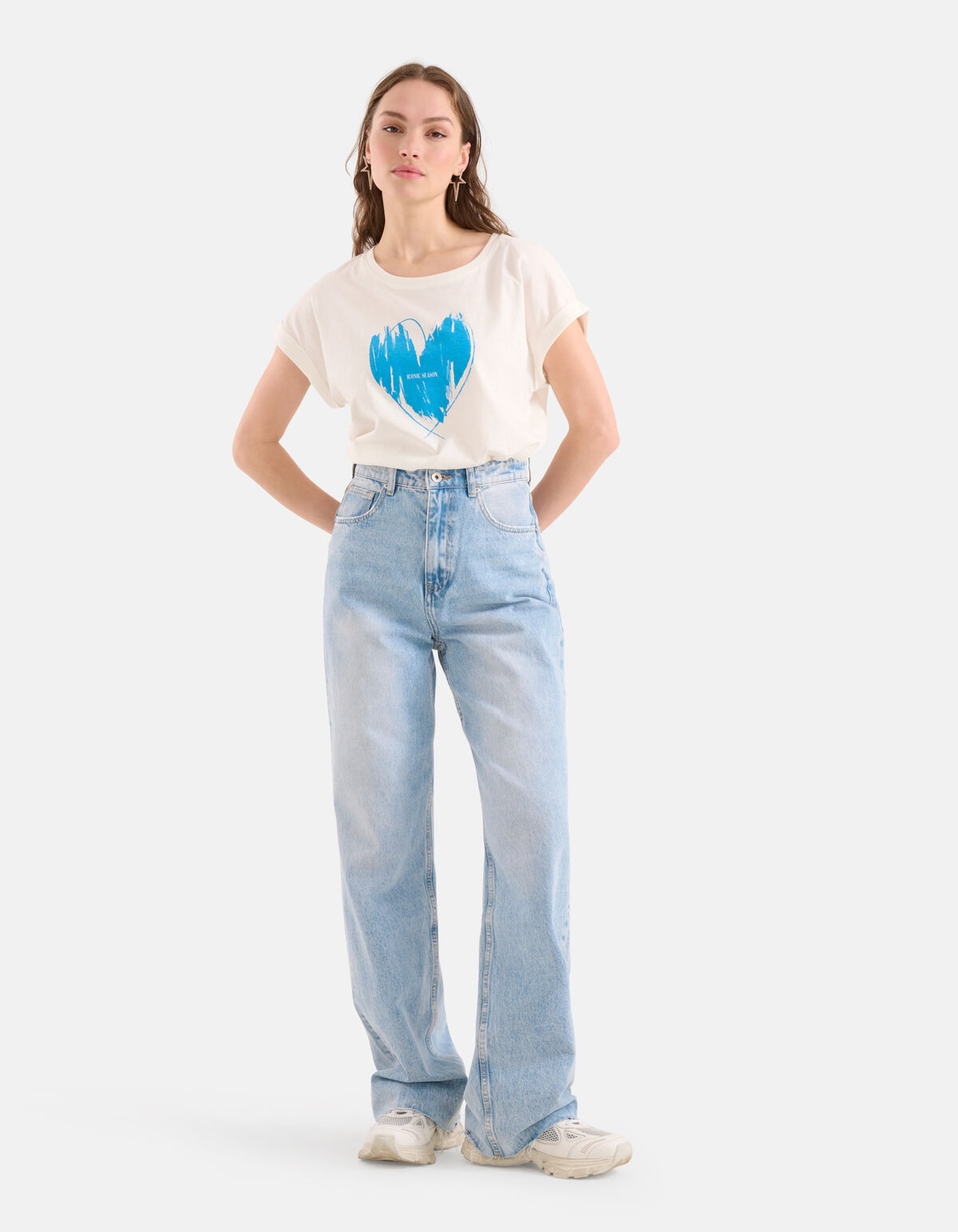 Druck-T-Shirt Blau SHOEBY WOMEN