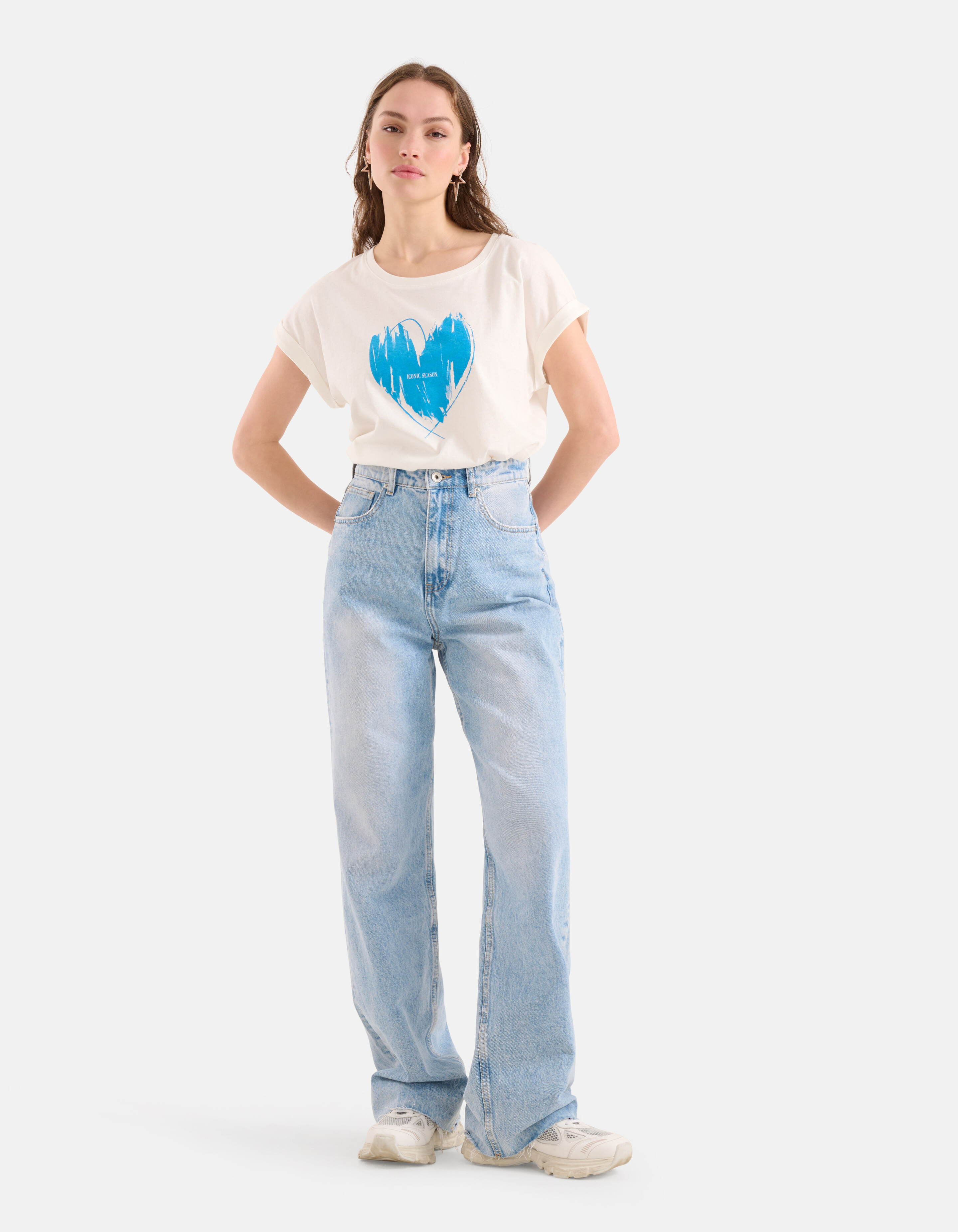 Druck-T-Shirt Blau SHOEBY WOMEN