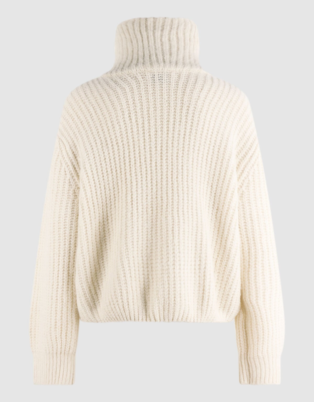 Strickweste mit Rei&szlig;verschluss Ecru SHOEBY WOMEN