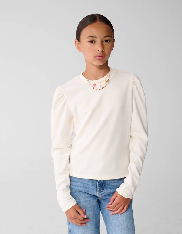 Puff Top Gebrochenes Weiß SHOEBY GIRLS