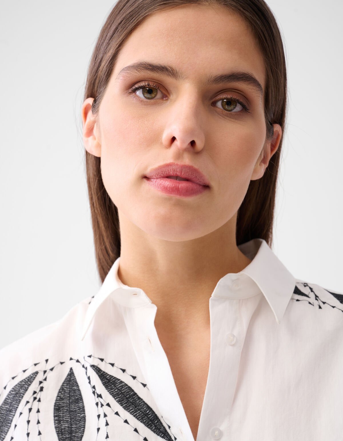 Stickerei Bluse Off White SHOEBY WOMEN