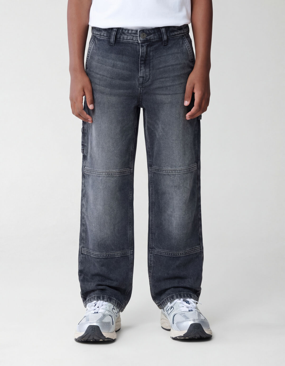 Carpenter Baggy Fit Jeans Dunkelgrau SHOEBY BOYS