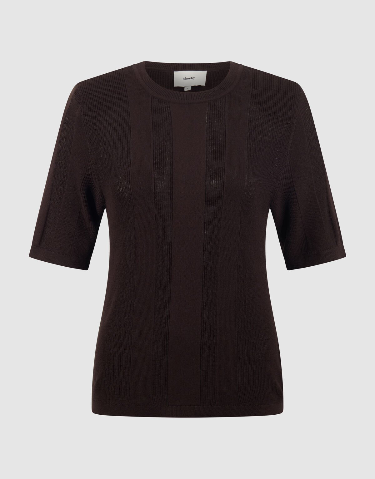 Gestricktes Rippentop Dunkelbraun von Mieke SHOEBY WOMEN