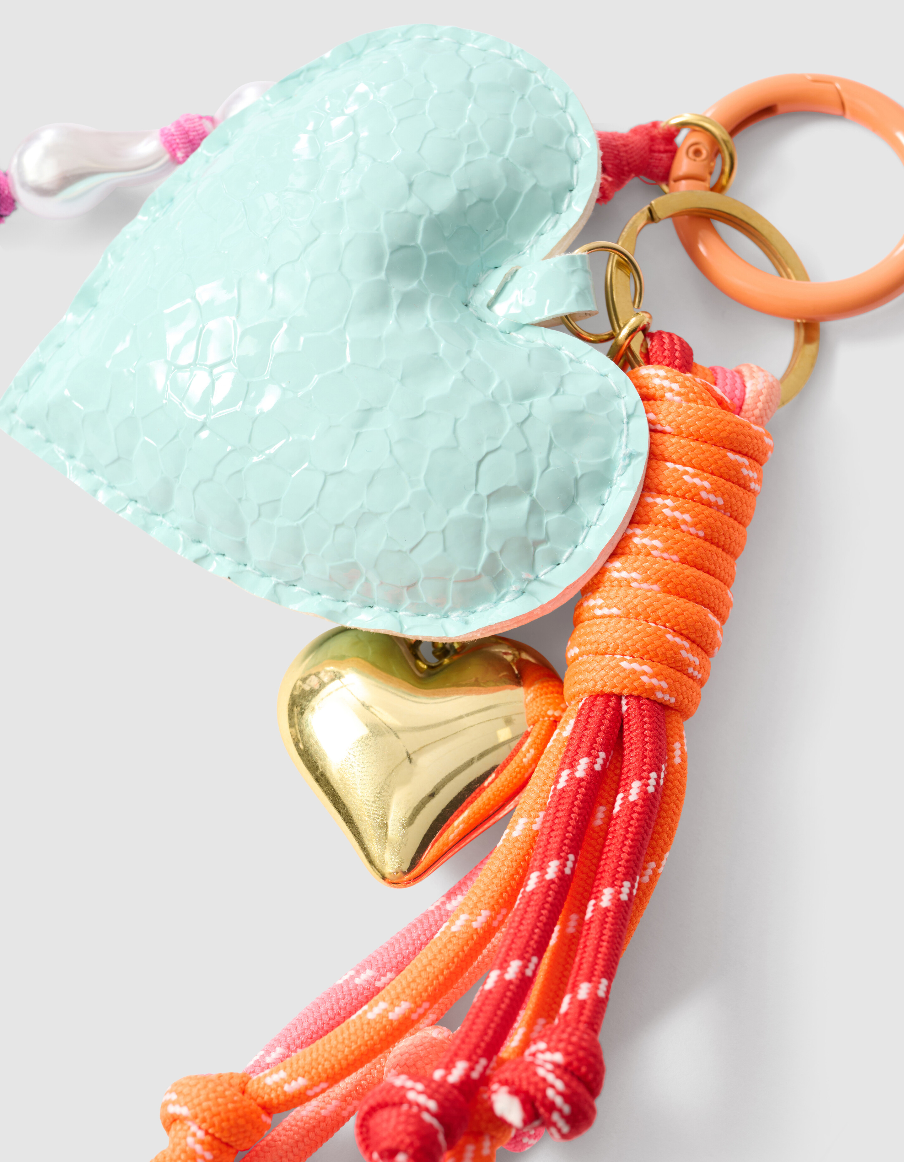 Herz Schlüsselanhänger hellblau SHOEBY ACCESSOIRES
