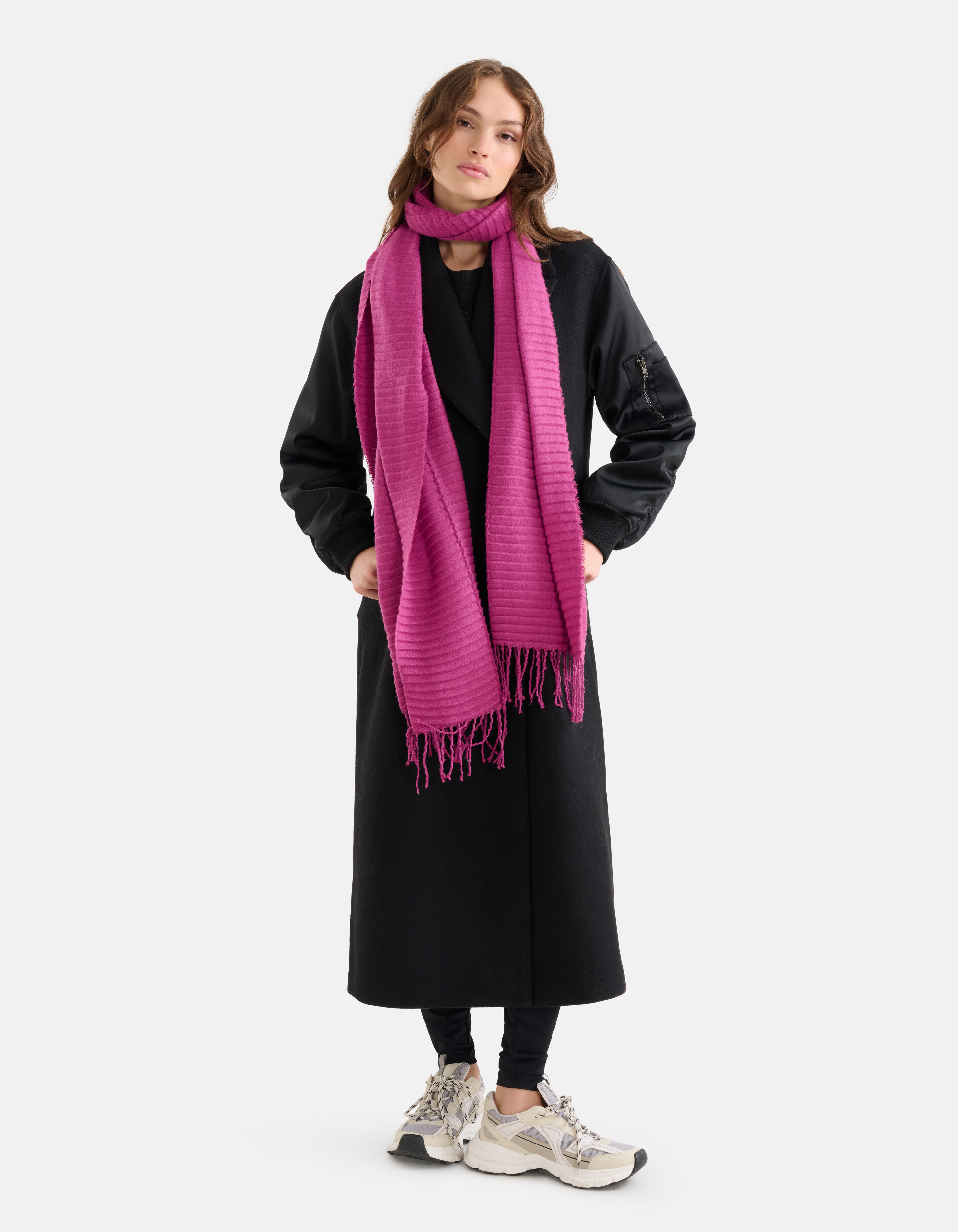 Strukturierter Schal Lila SHOEBY ACCESSOIRES