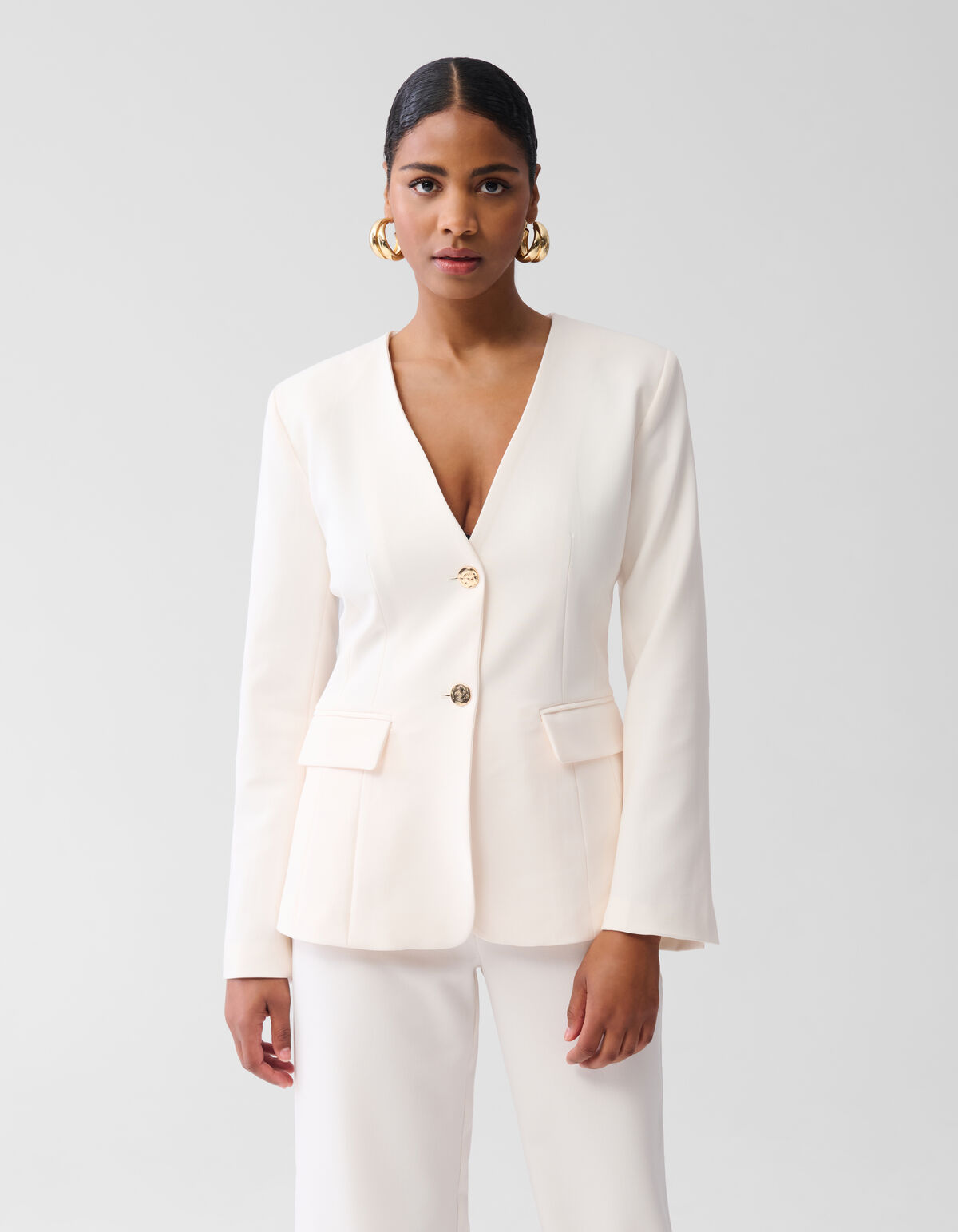 Sanduhr-Blazer Off White SHOEBY WOMEN