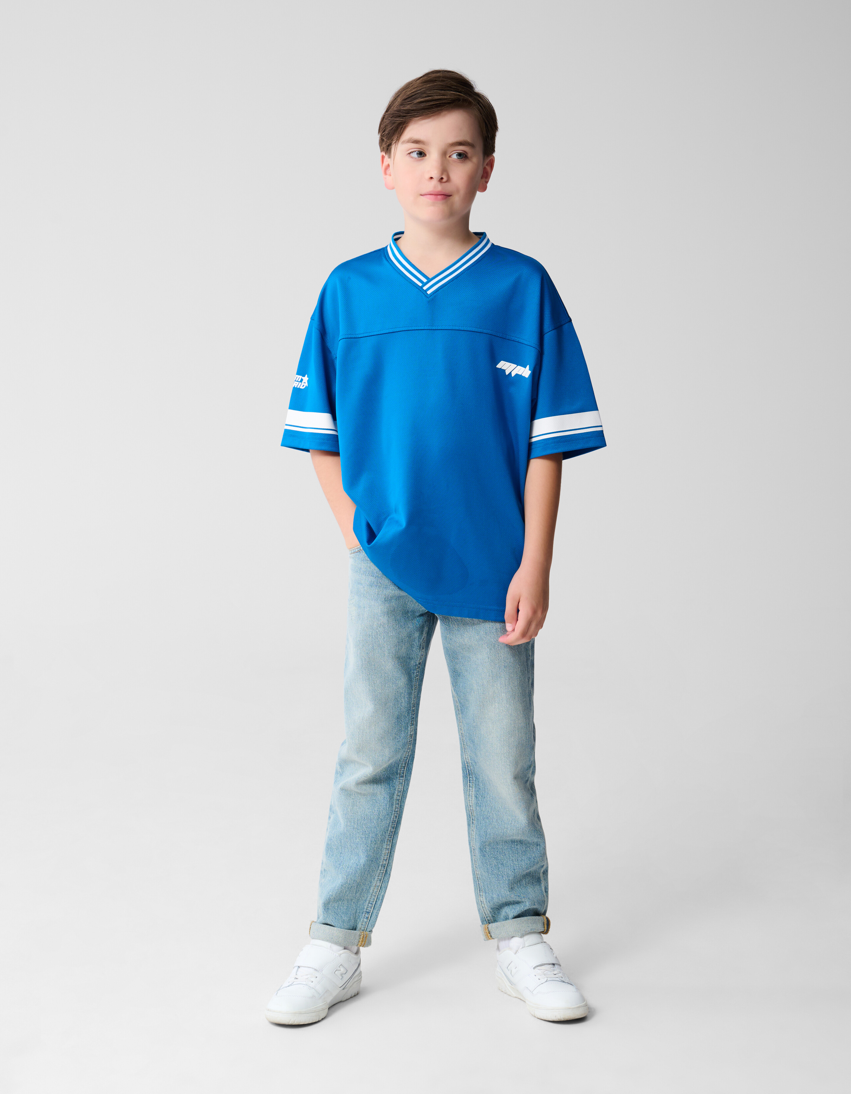 Tapered Fit Jeans Gebleicht SHOEBY BOYS