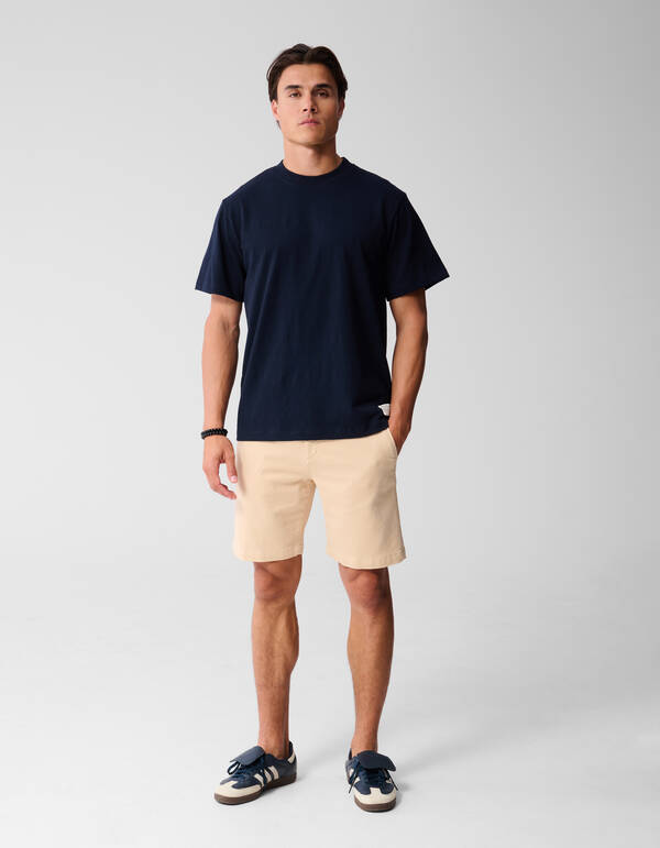 Jacquard-Label-T-Shirt Dunkelblau SHOEBY MEN