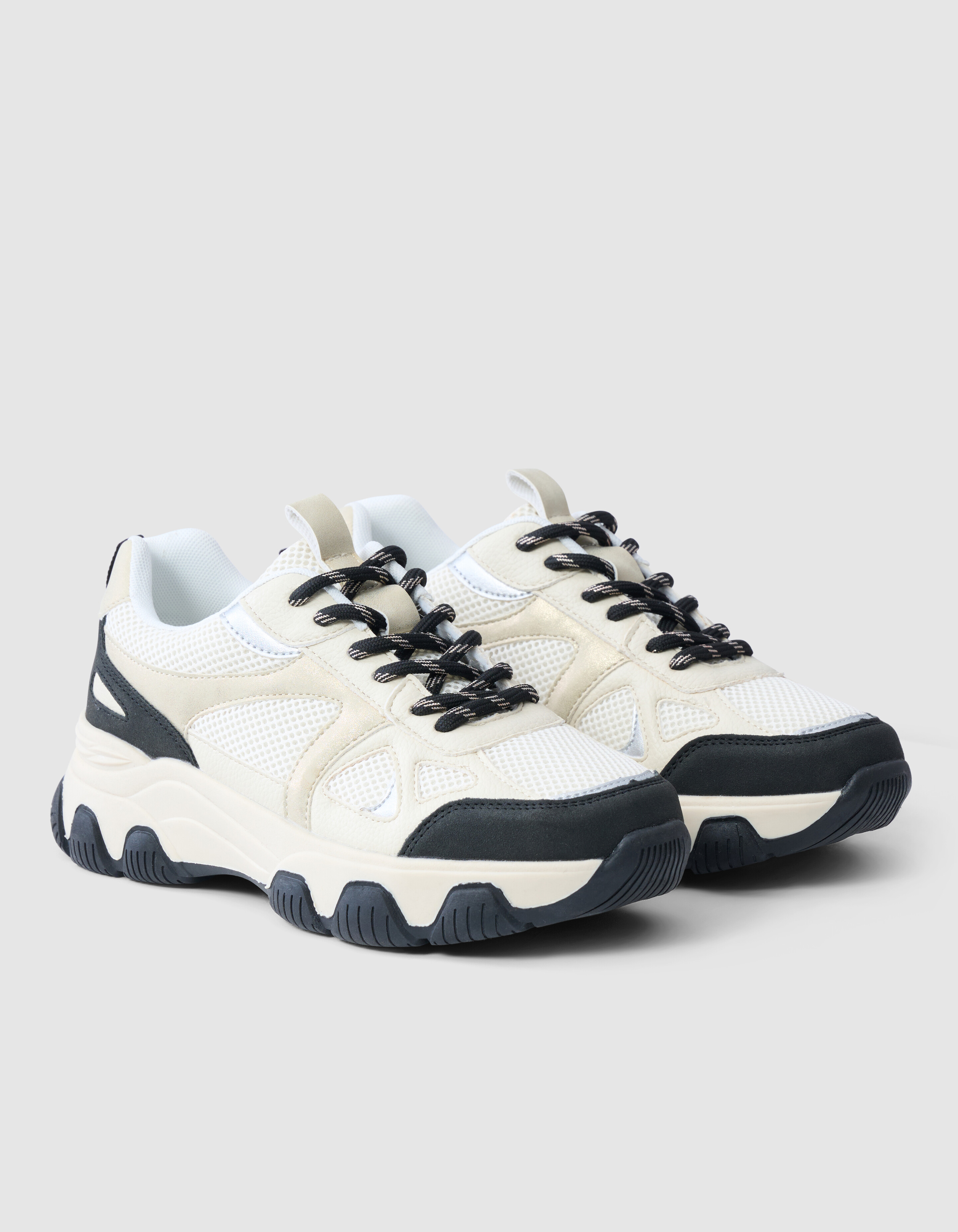 Colorblock Sneaker Silber SHOEBY SHOES