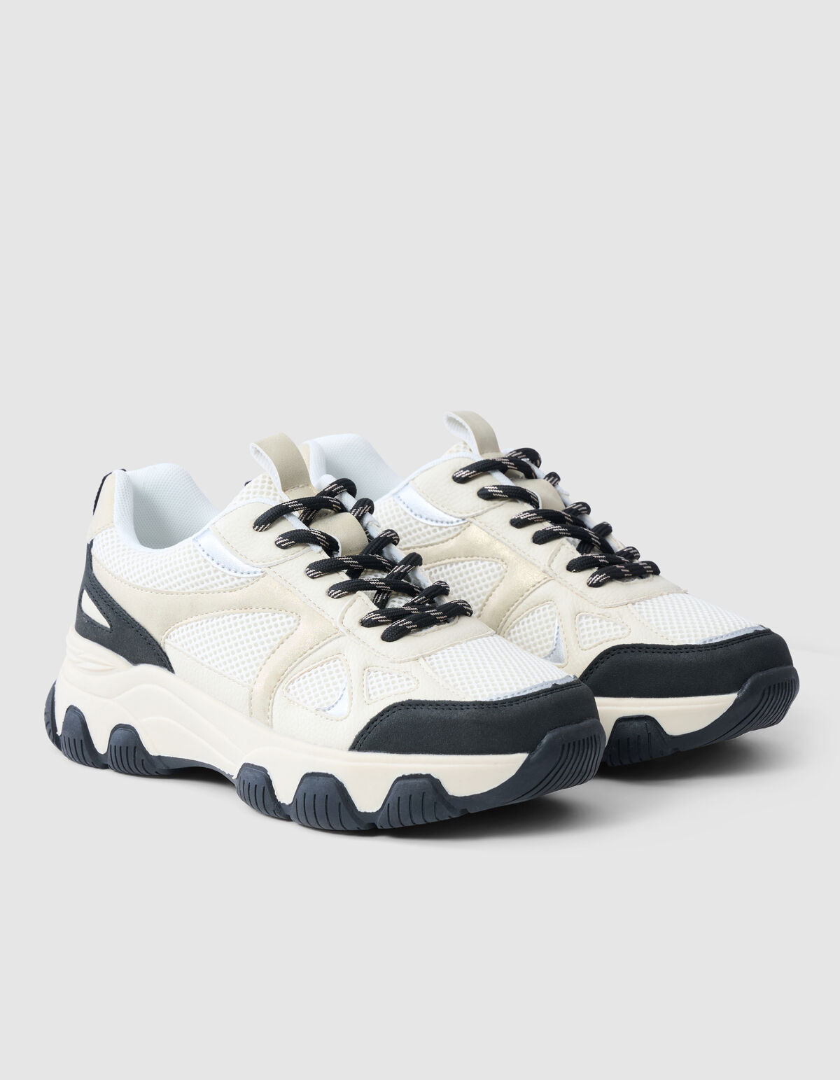 Colorblock Sneaker Silber SHOEBY SHOES
