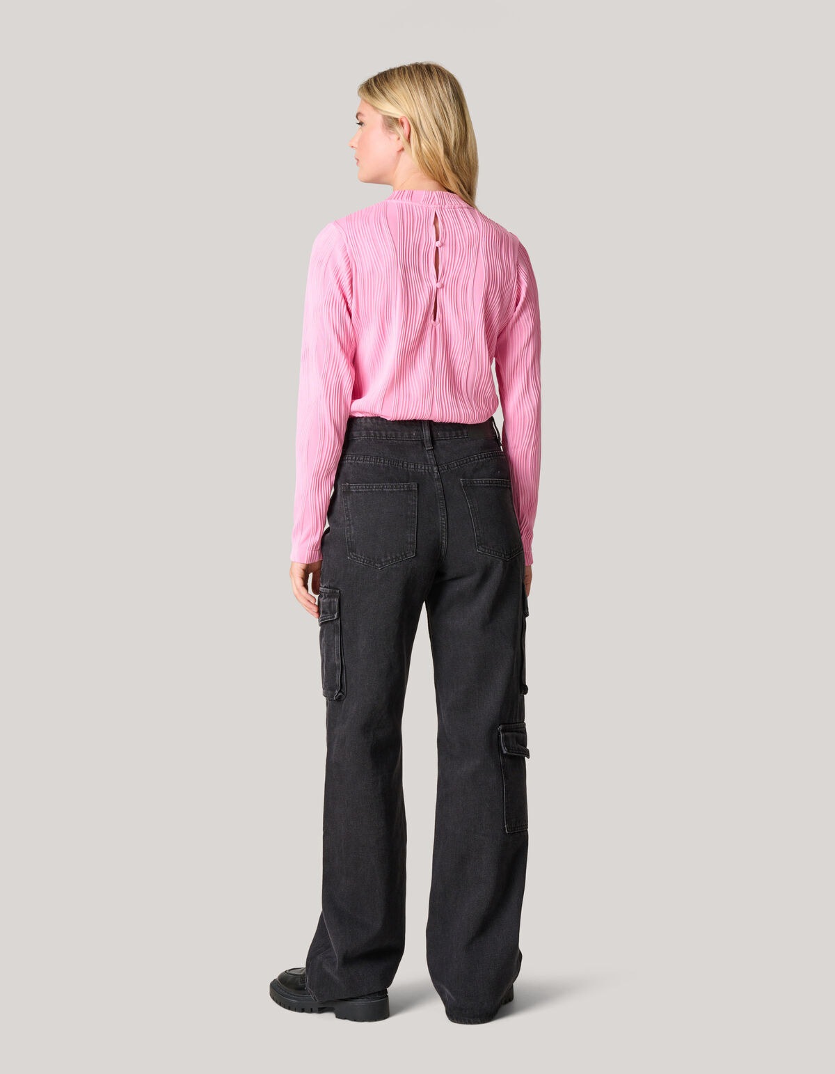 Swirl Crinkle Top Rosa SHOEBY WOMEN