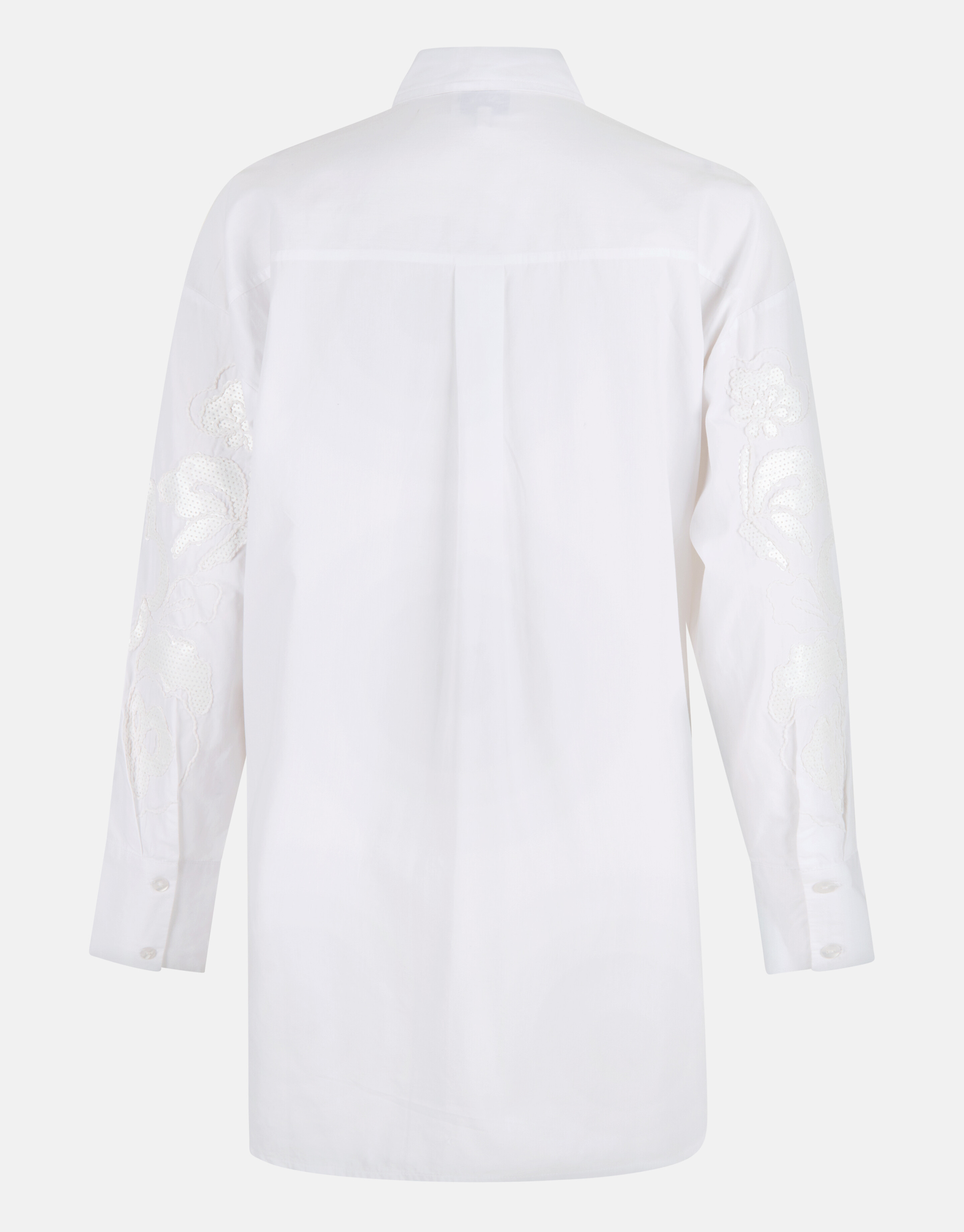 Pailletten Popeline Bluse Weiß SHOEBY WOMEN