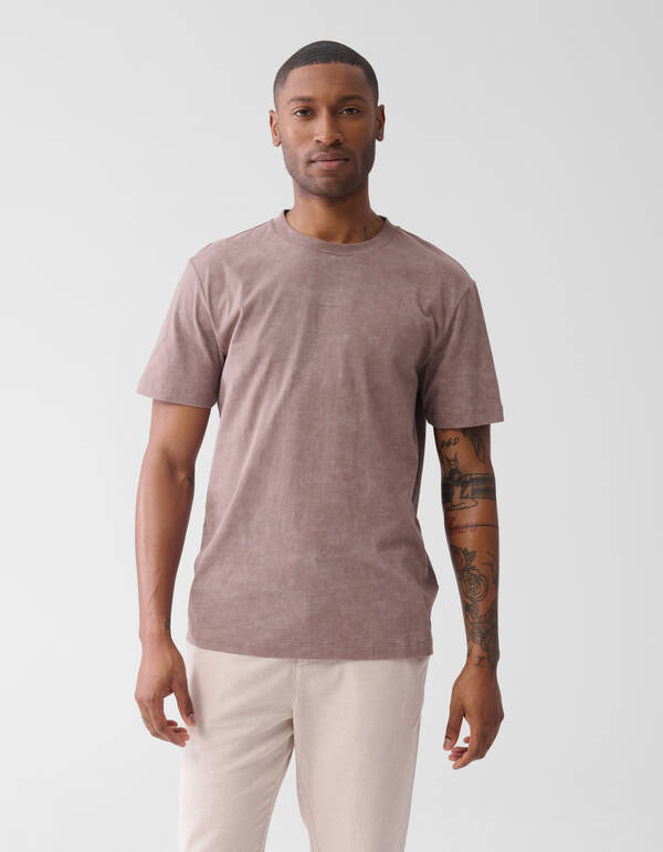 Bedrucktes T-shirt Hellbraun SHOEBY MEN