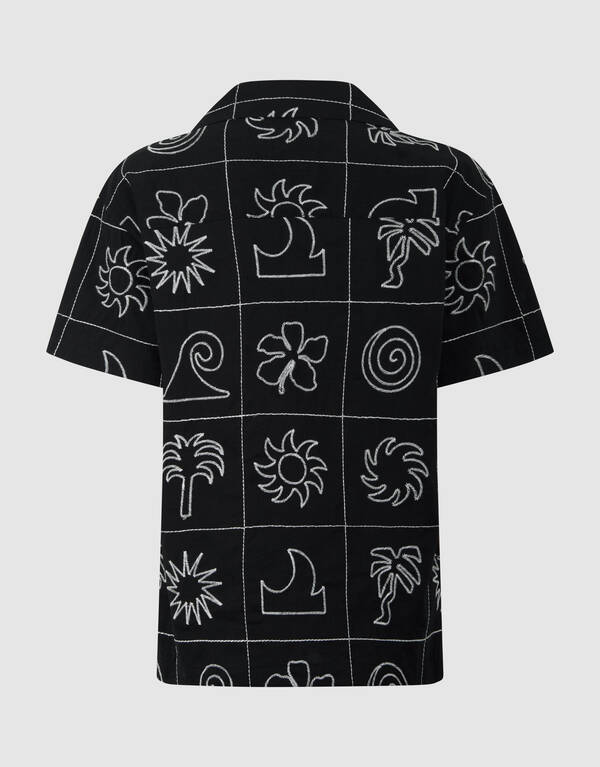 Embroidery Hemd Schwarz SHOEBY BOYS