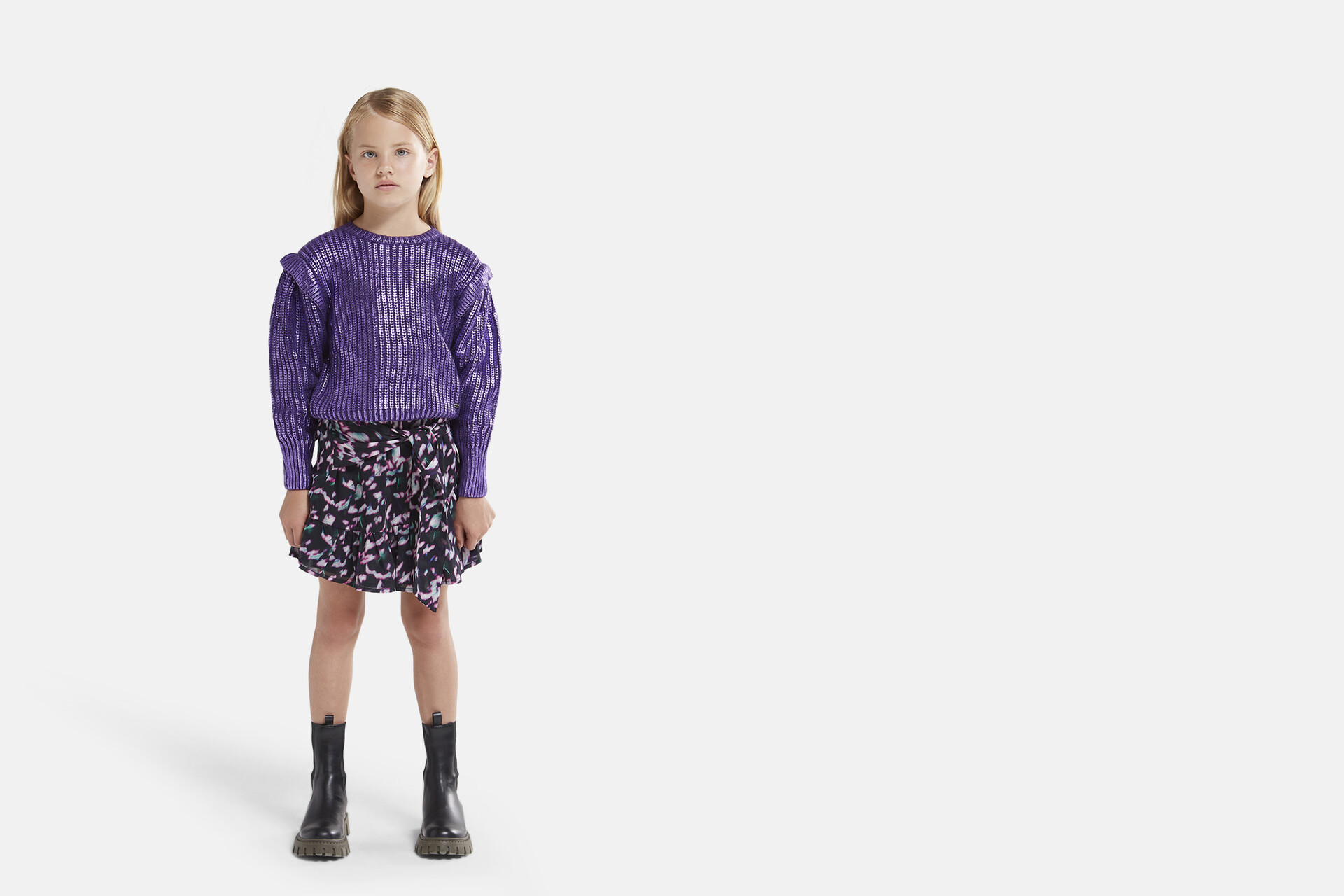 Rock mit abstraktem Druck SHOEBY GIRLS