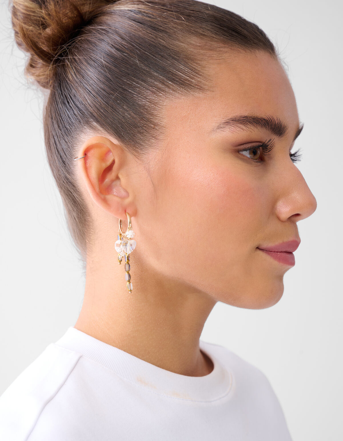 Charm-Ohrringe Weiß SHOEBY ACCESSOIRES