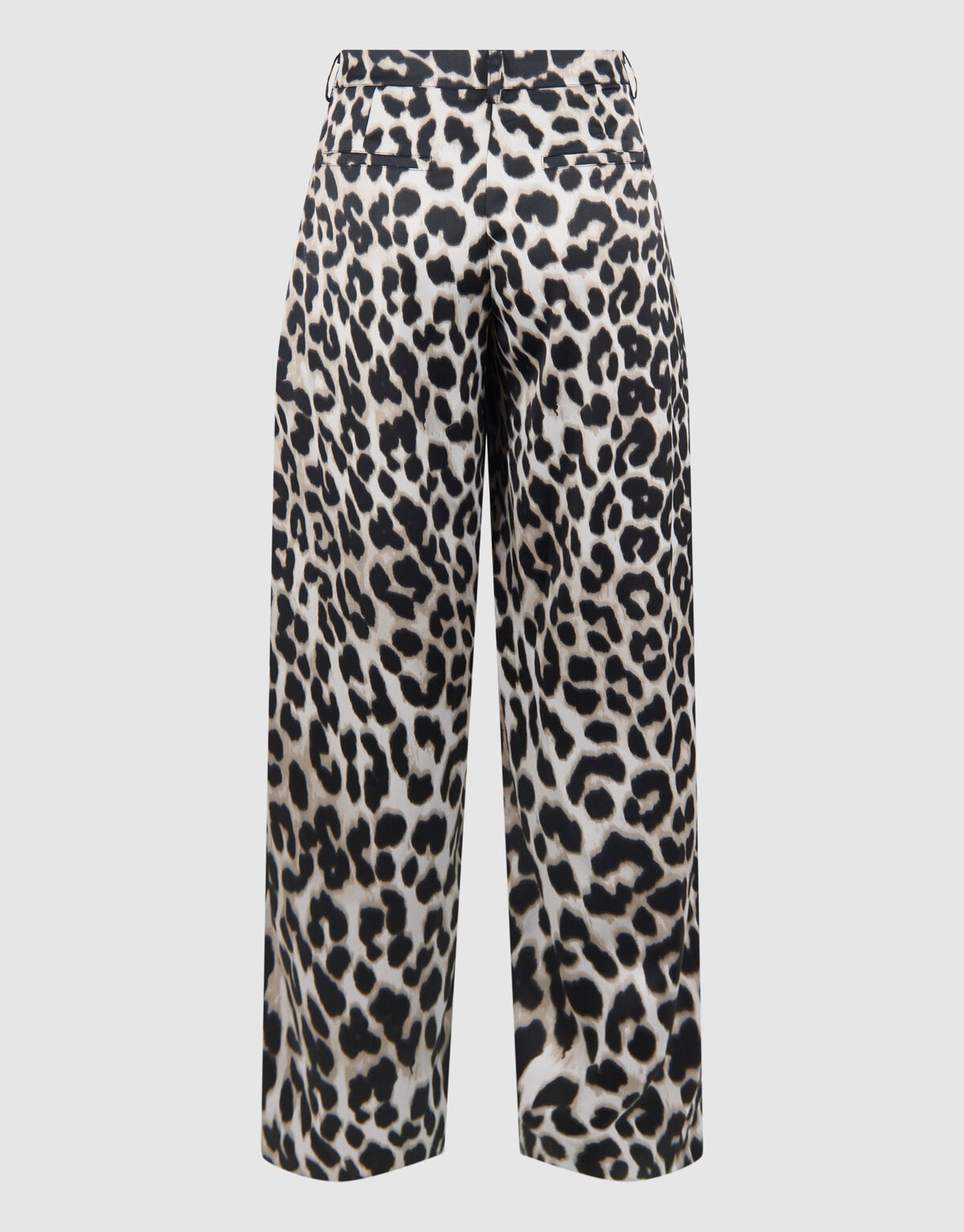 Leopardenhose mit weitem Bein Grau SHOEBY WOMEN