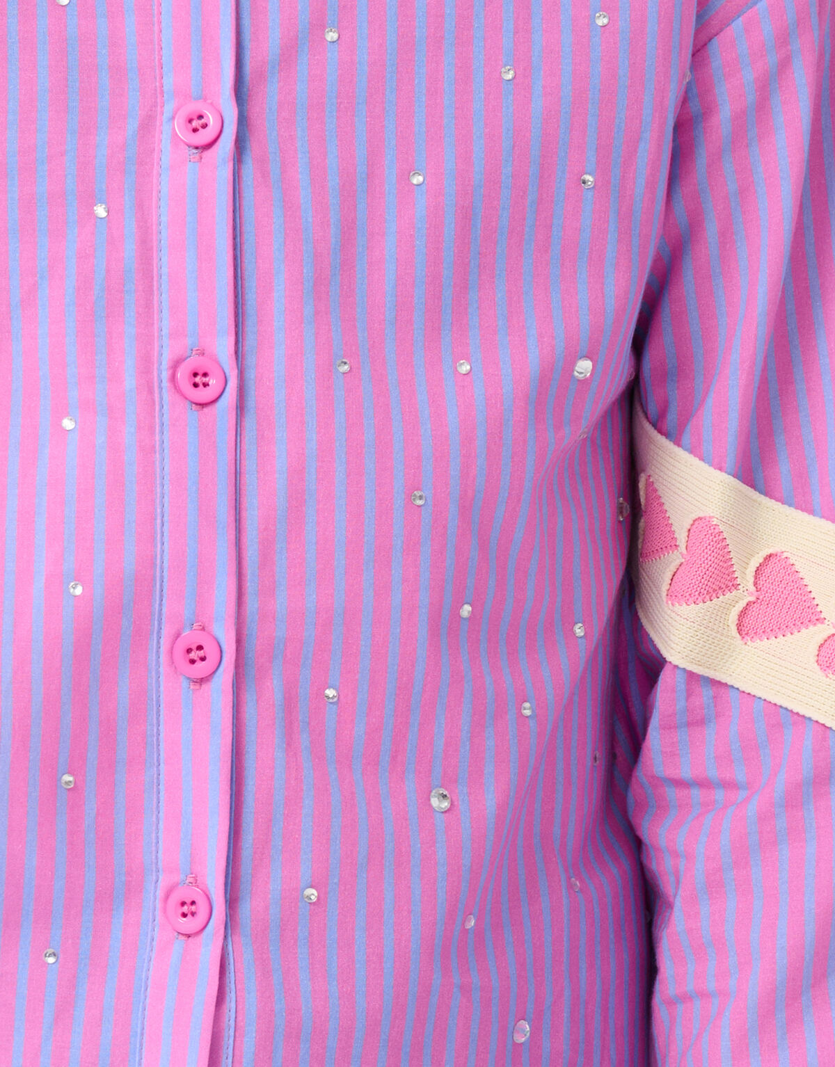 Strass-Band-Bluse Roze SHOEBY GIRLS