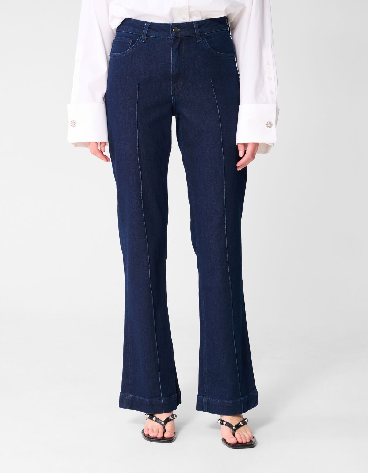 Flared Fit Jeans Dunkelblau SHOEBY WOMEN