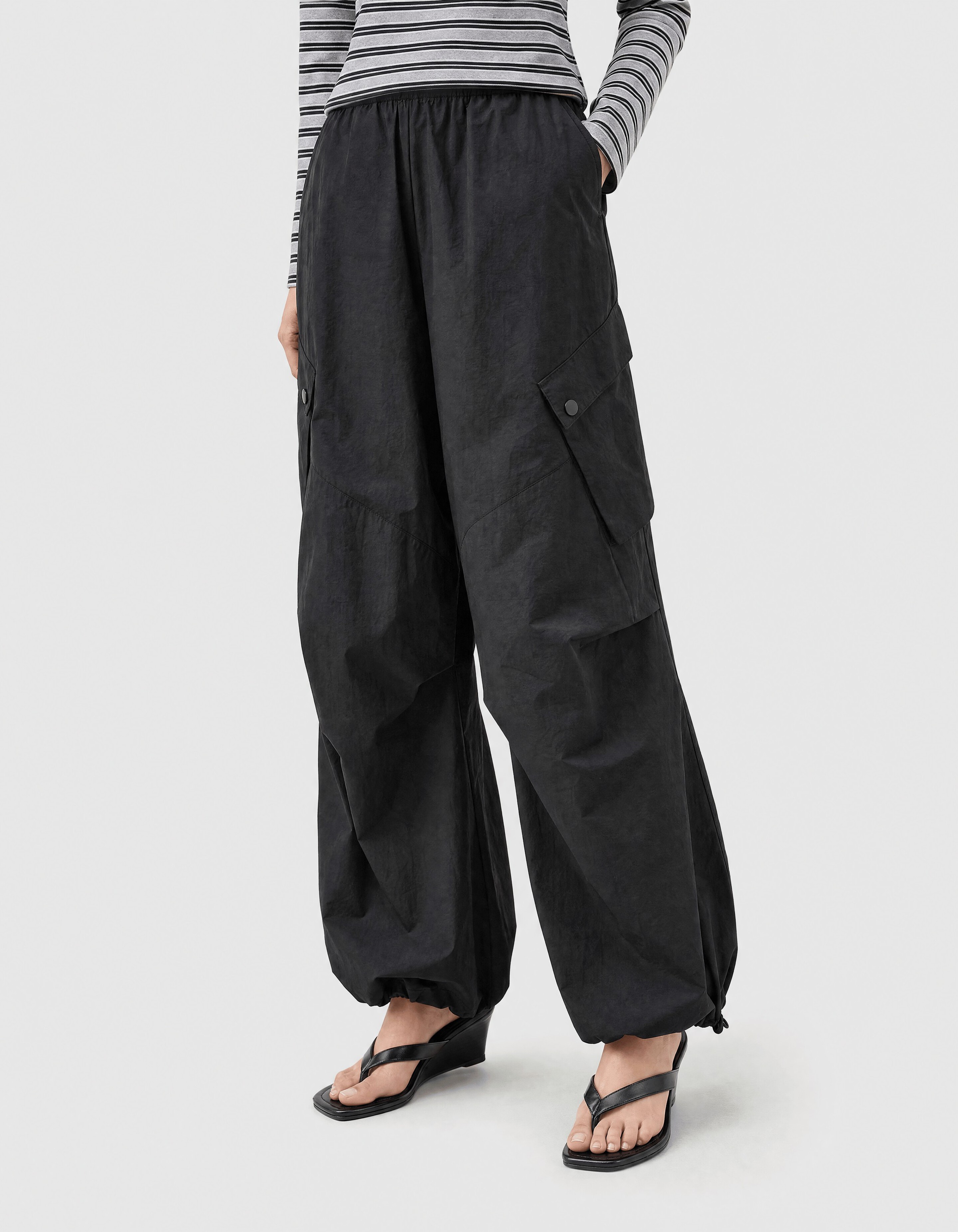 Cargo Balloon Fit Broek Zwart SHOEBY WOMEN