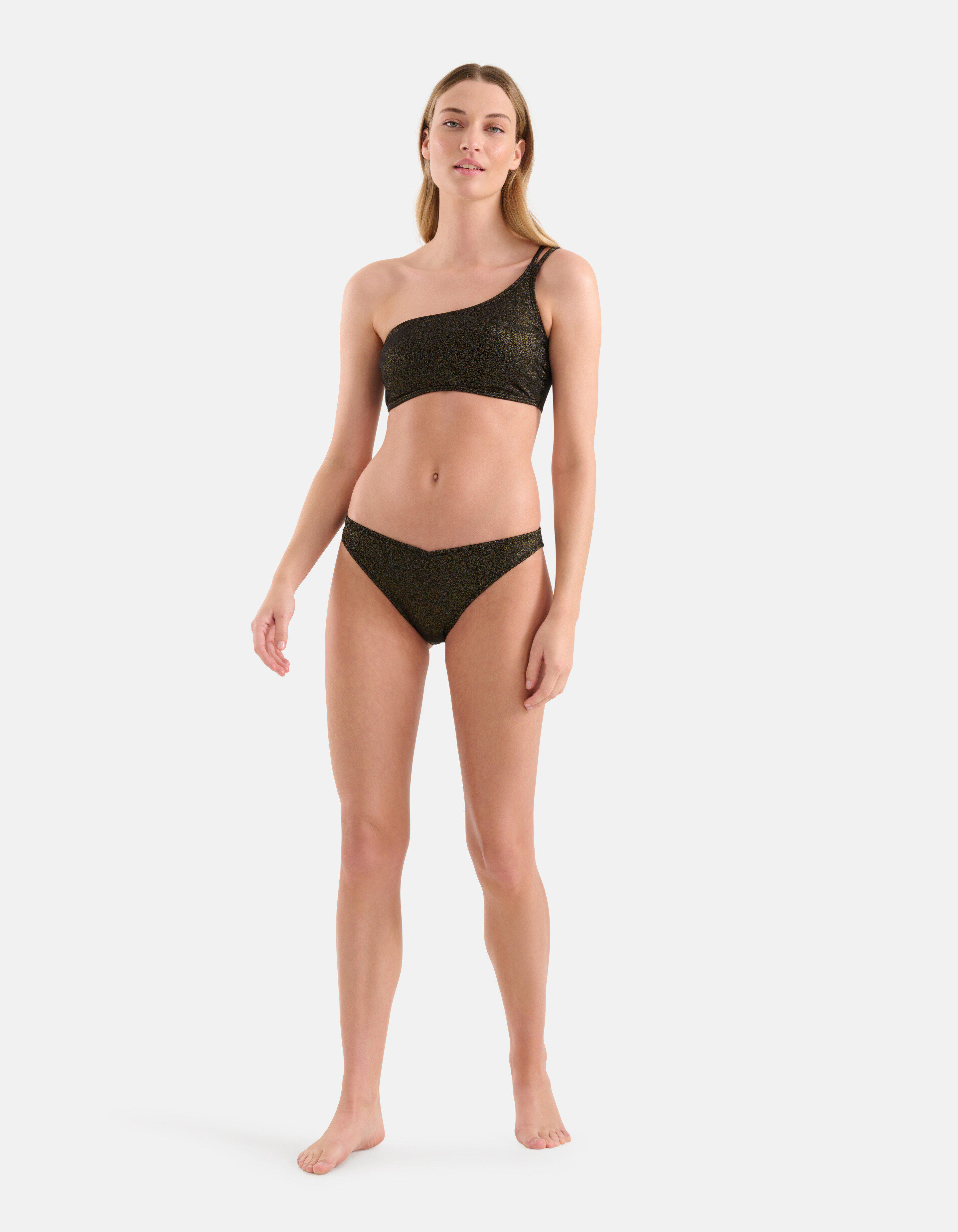 Glitzer-Bikiniunterteil Schwarz SHOEBY ACCESSOIRES