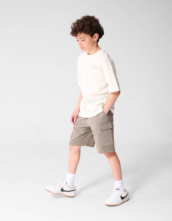 Line Up Artwork T-Shirt Gebrochen Wei&szlig; SHOEBY BOYS